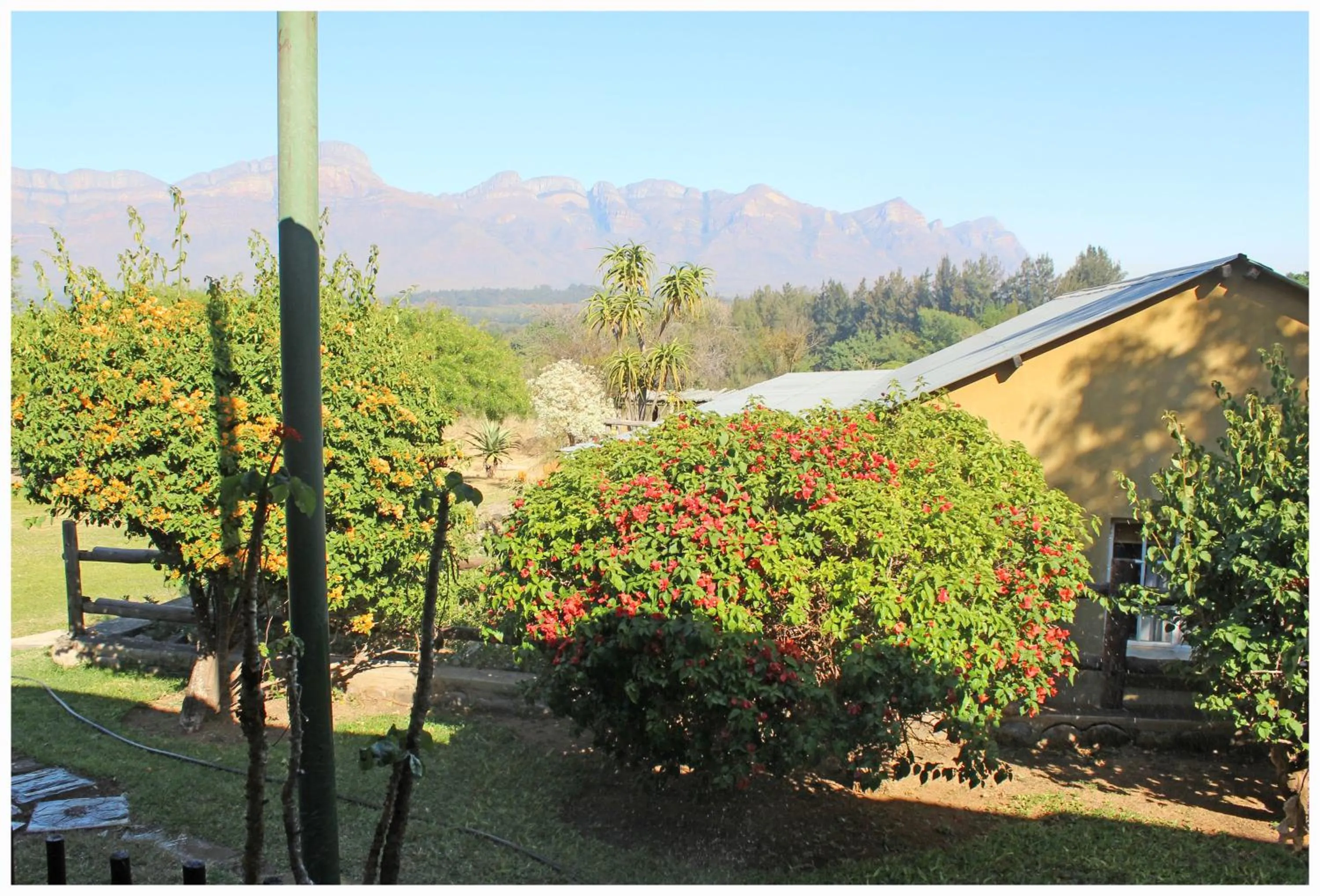Garden view in Blyde Mountain Country House