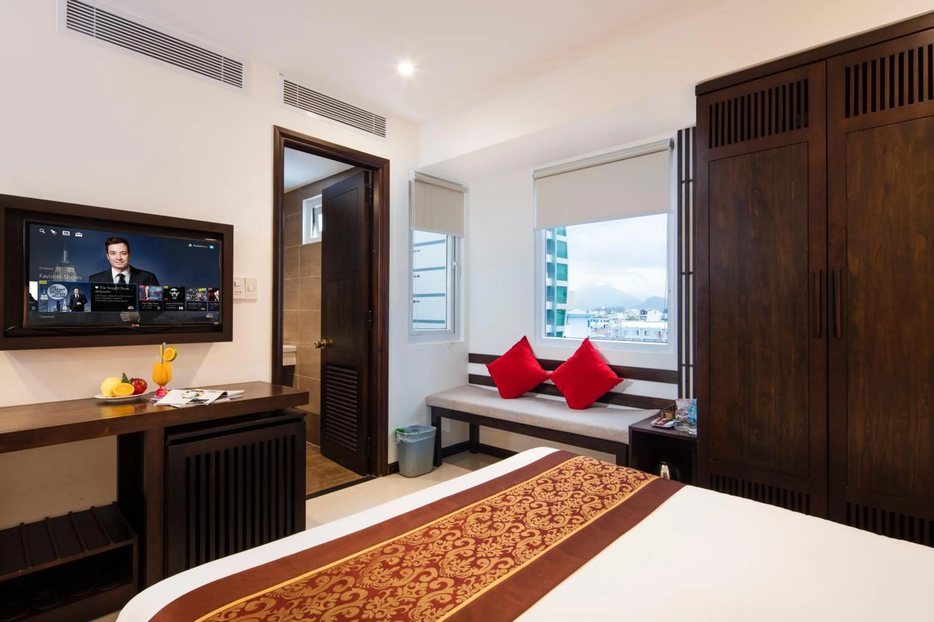 View (from property/room), Bed in Edele Nha Trang Hotel