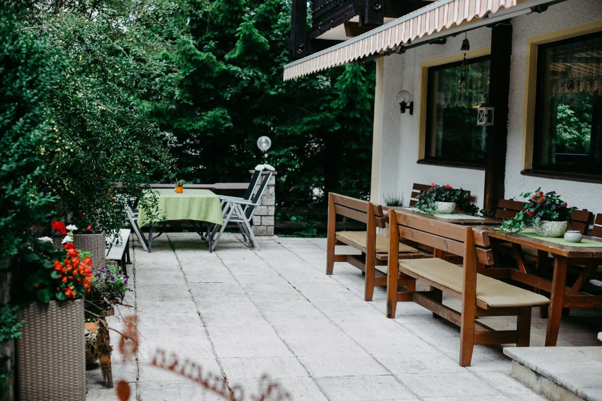 Balcony/Terrace in Pension Leprich