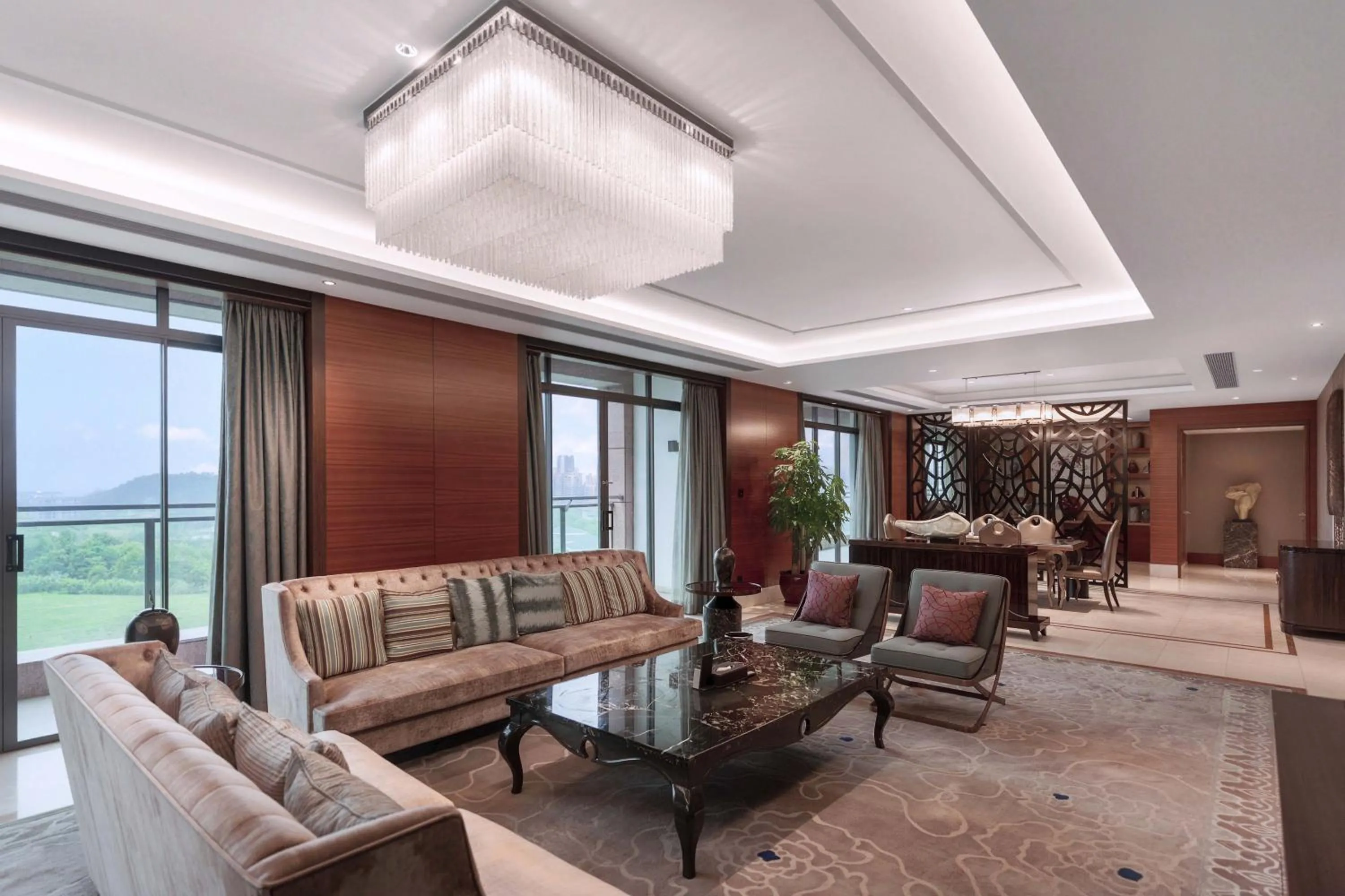 Living room in DoubleTree by Hilton Guangzhou Science City-Free Shuttle Bus Service During Canton Fair Period