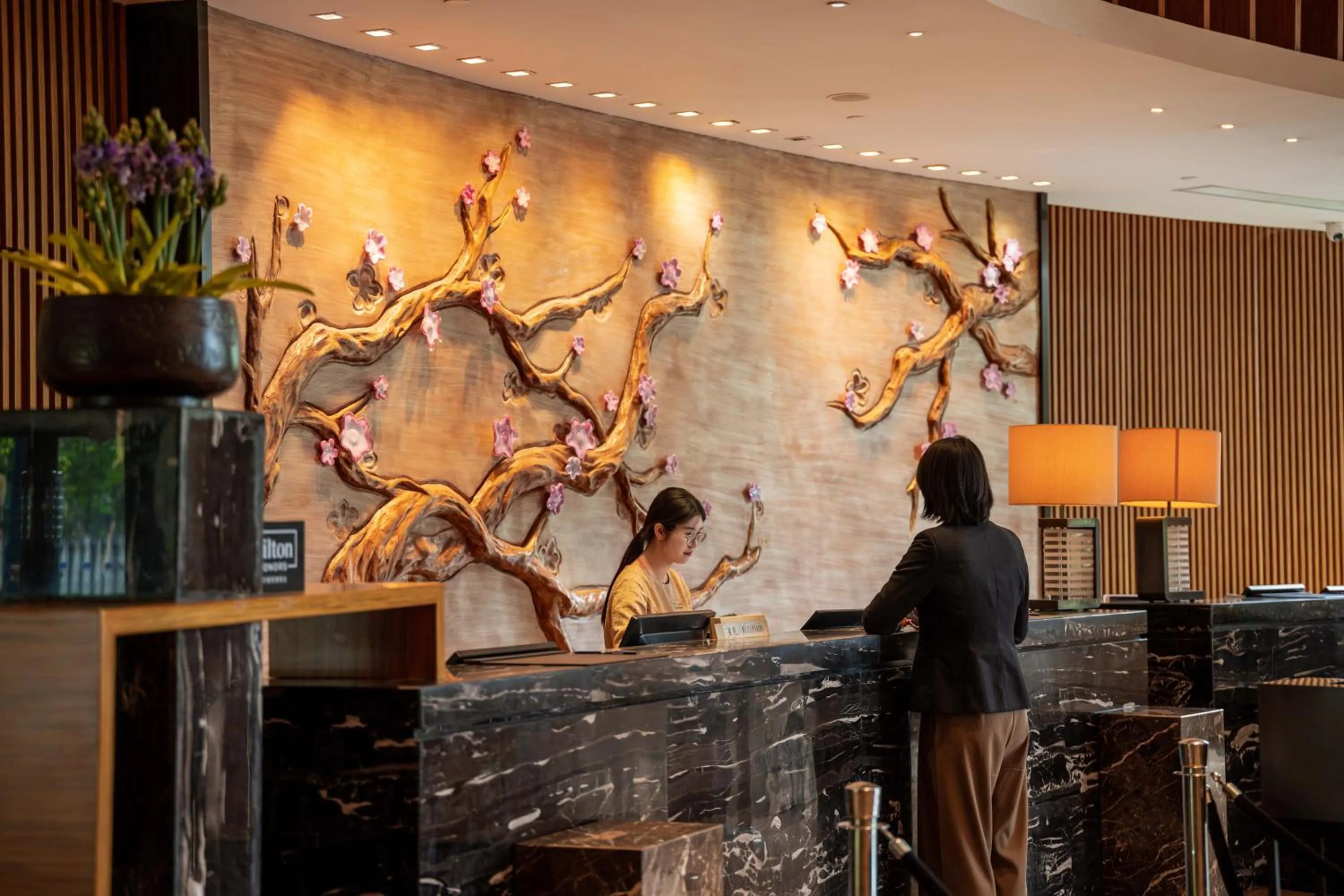 Lobby or reception in DoubleTree by Hilton Guangzhou Science City-Free Shuttle Bus Service During Canton Fair Period