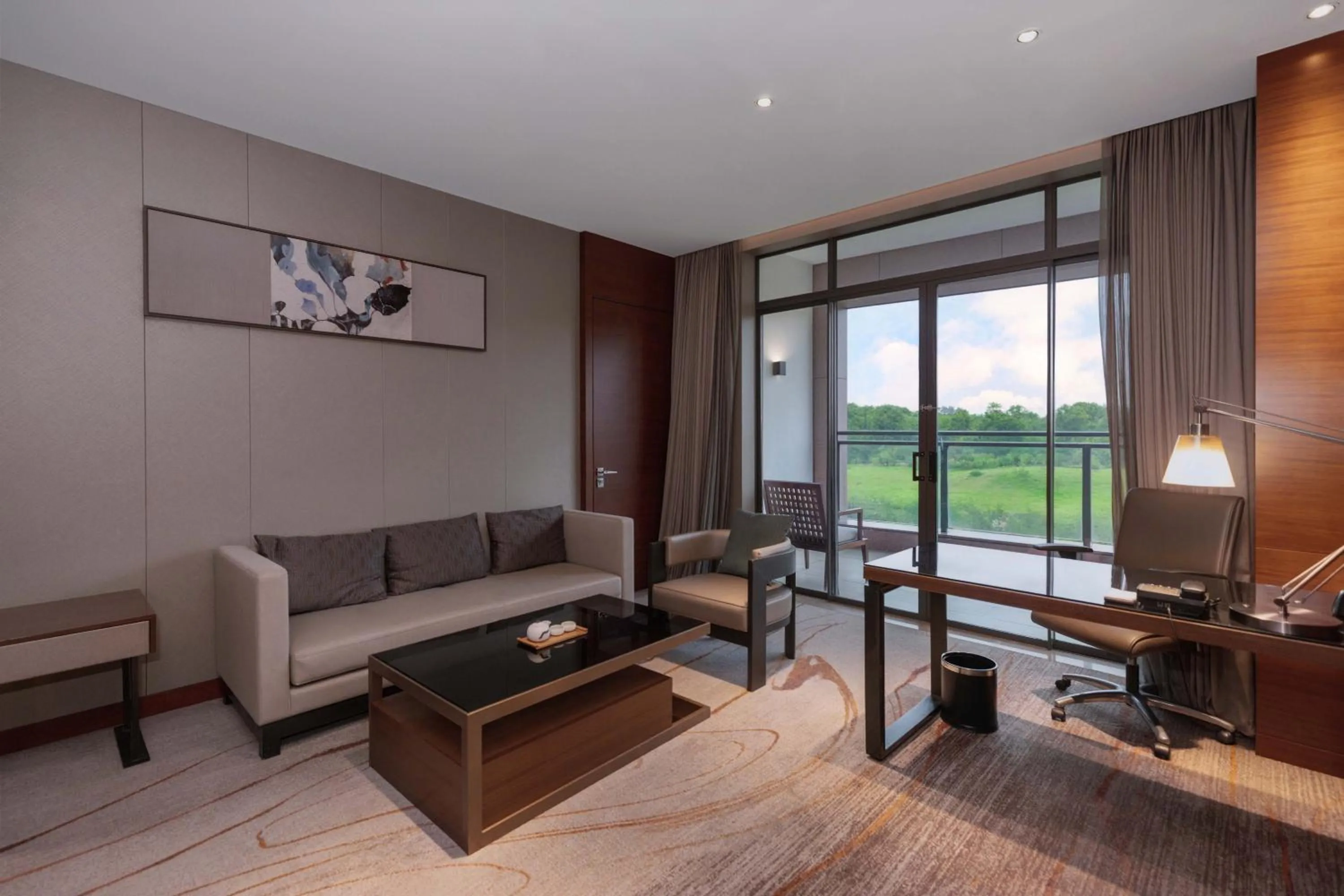 Living room in DoubleTree by Hilton Guangzhou Science City-Free Shuttle Bus Service During Canton Fair Period