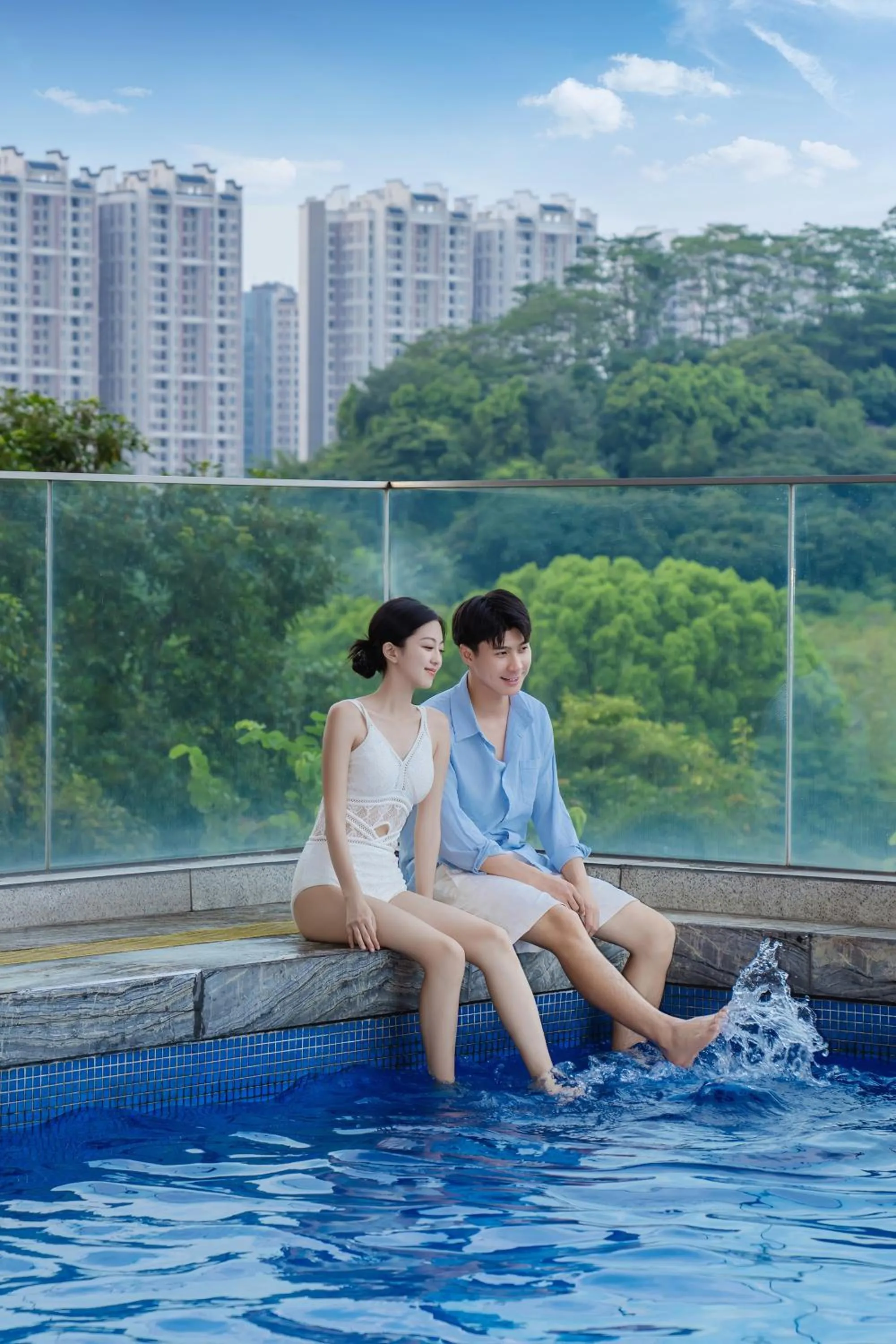 Pool view in DoubleTree by Hilton Guangzhou Science City-Free Shuttle Bus Service During Canton Fair Period