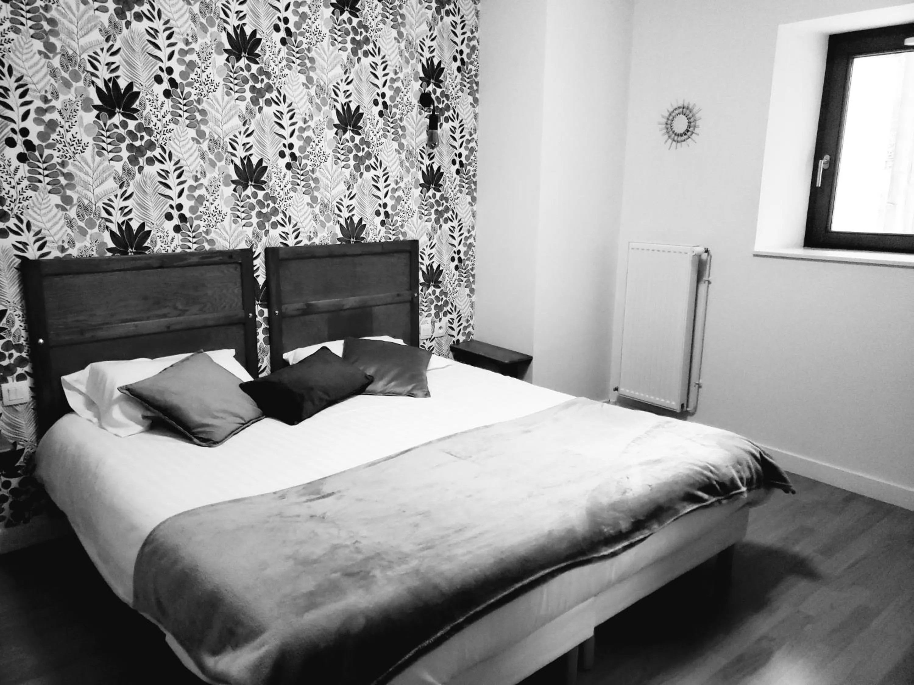 Bedroom, Bed in Restaurant Hôtel du Vercors