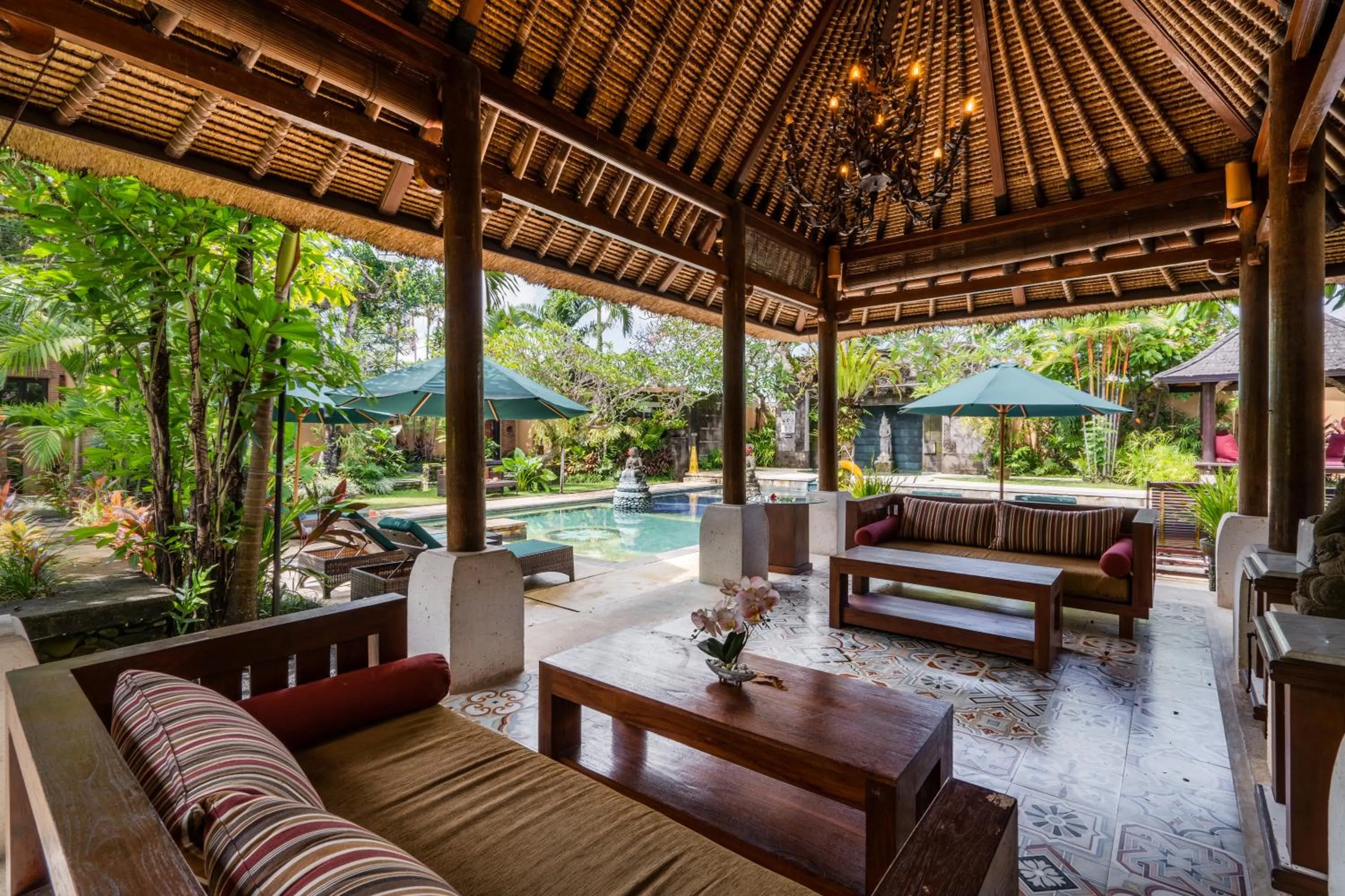 Balcony/Terrace in Svarga Bebek Villas