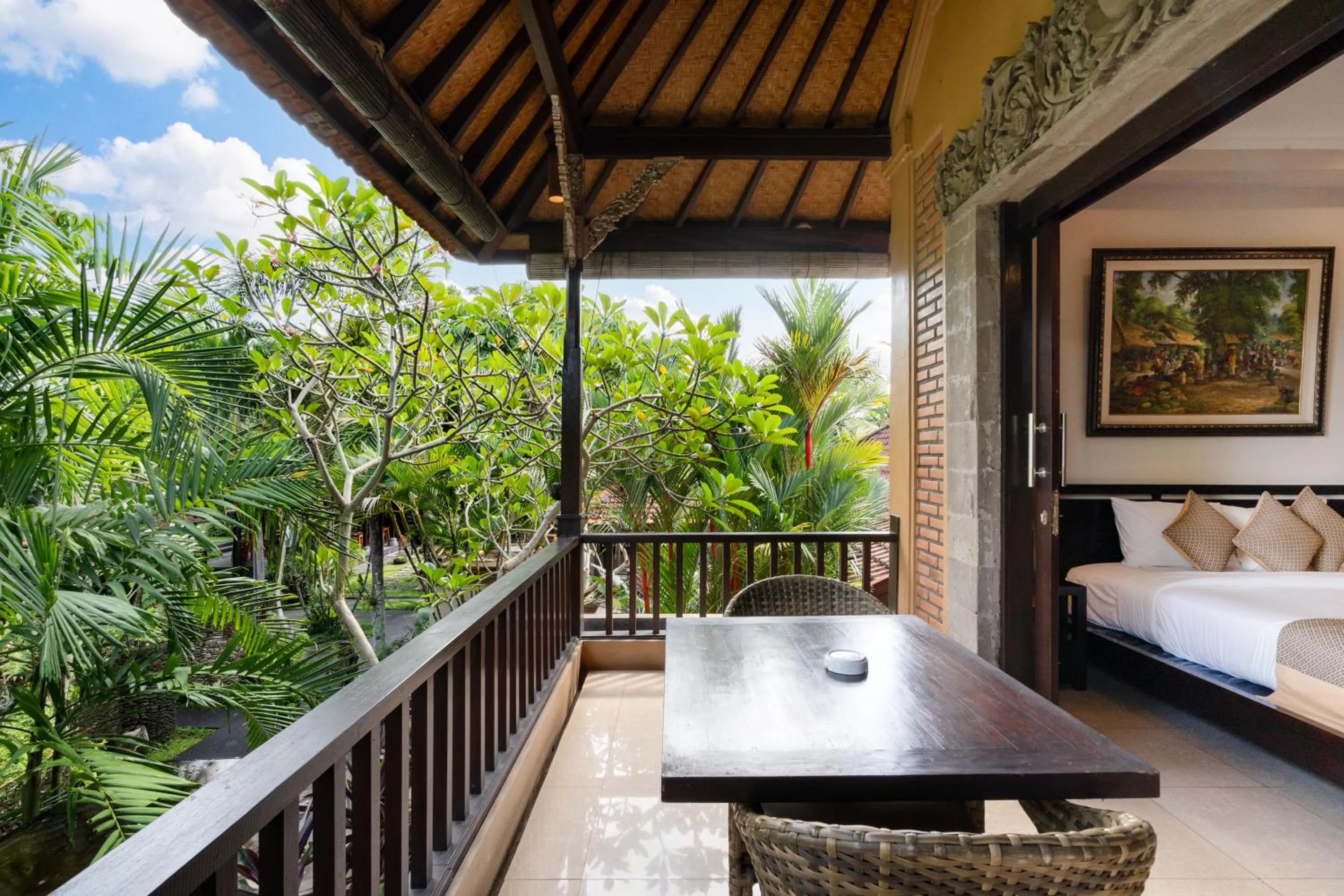 Balcony/Terrace, Bed in Svarga Bebek Villas