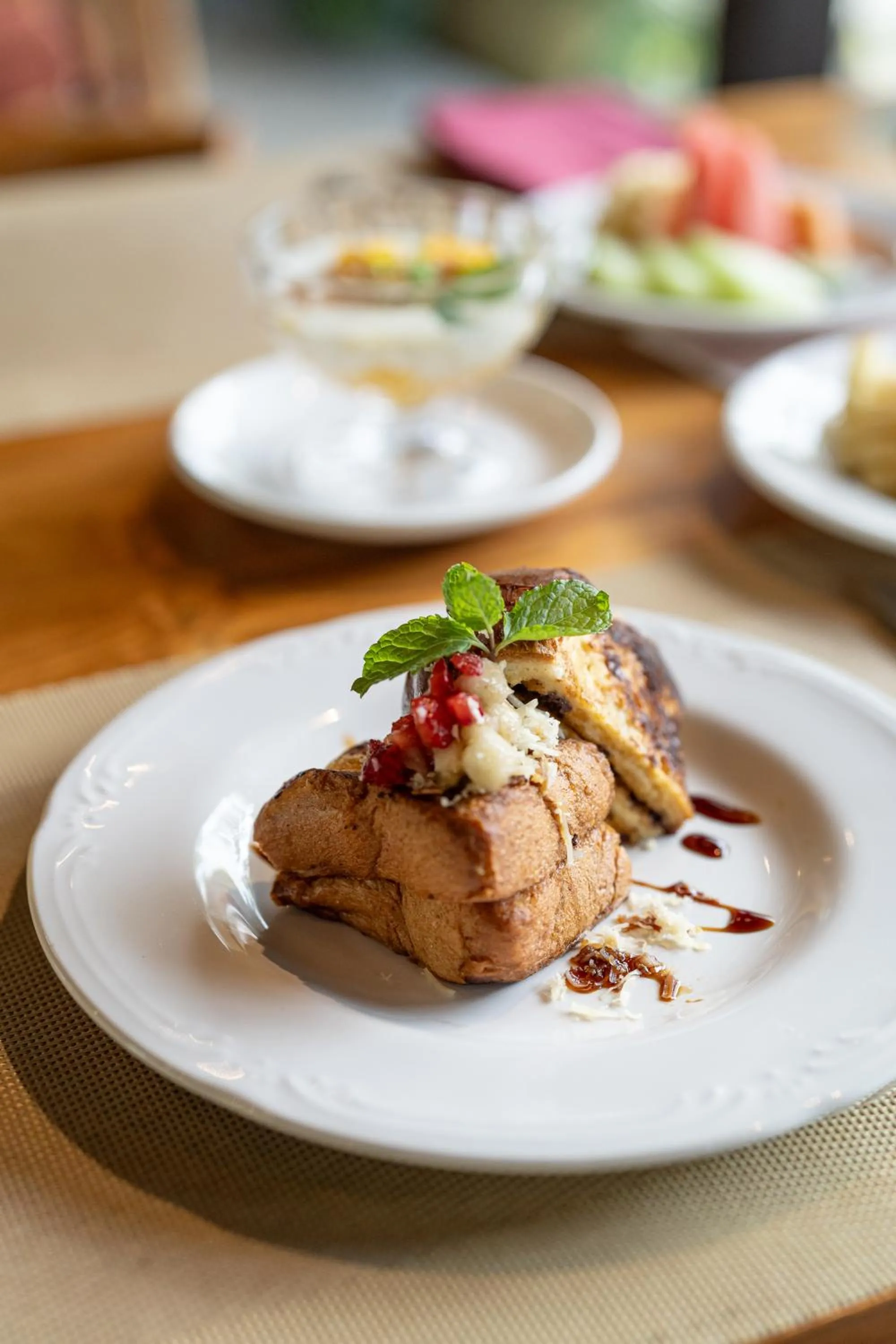 Continental breakfast in Svarga Bebek Villas