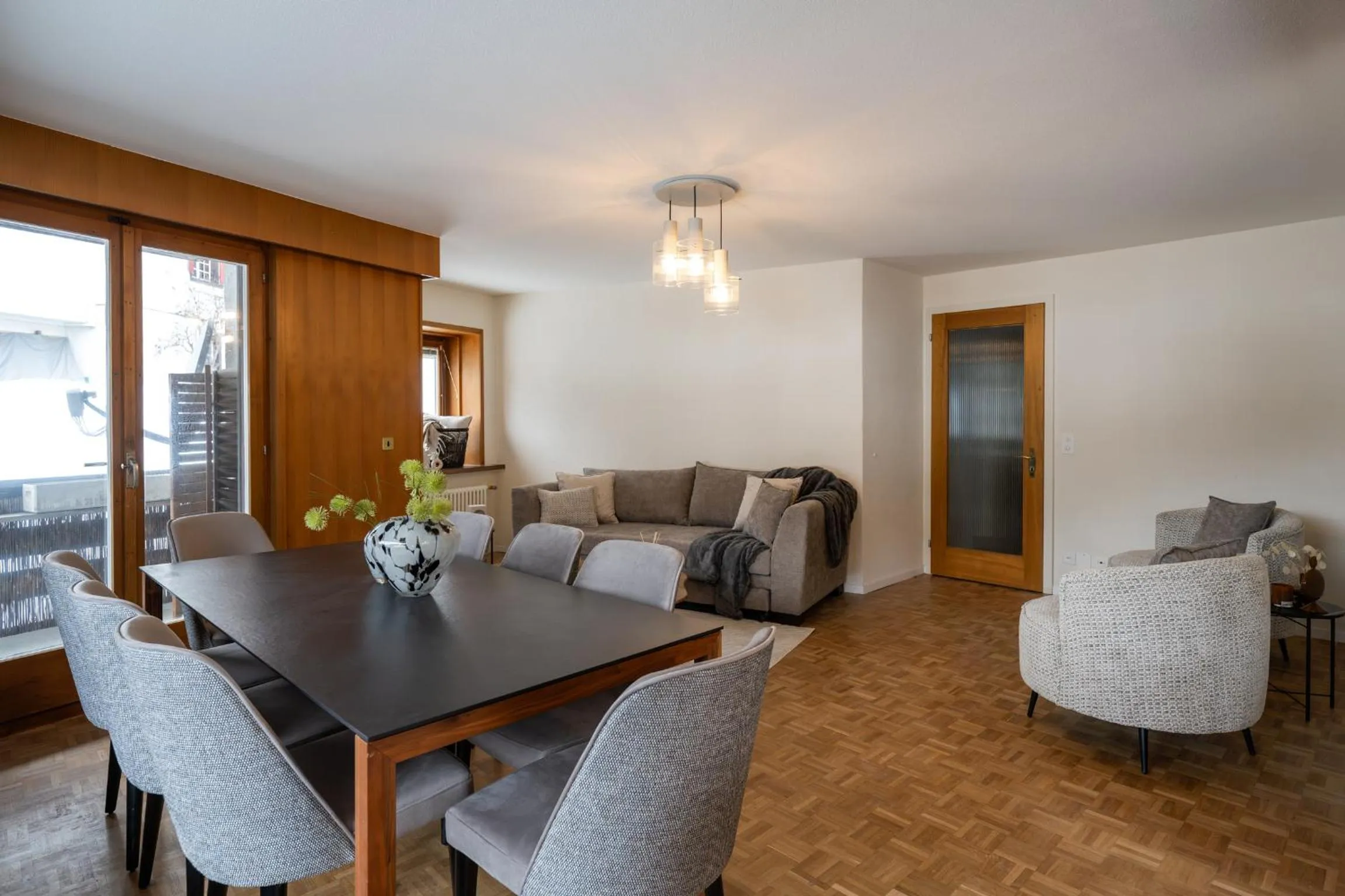 Living room in Chalet Alberti Davos Platz