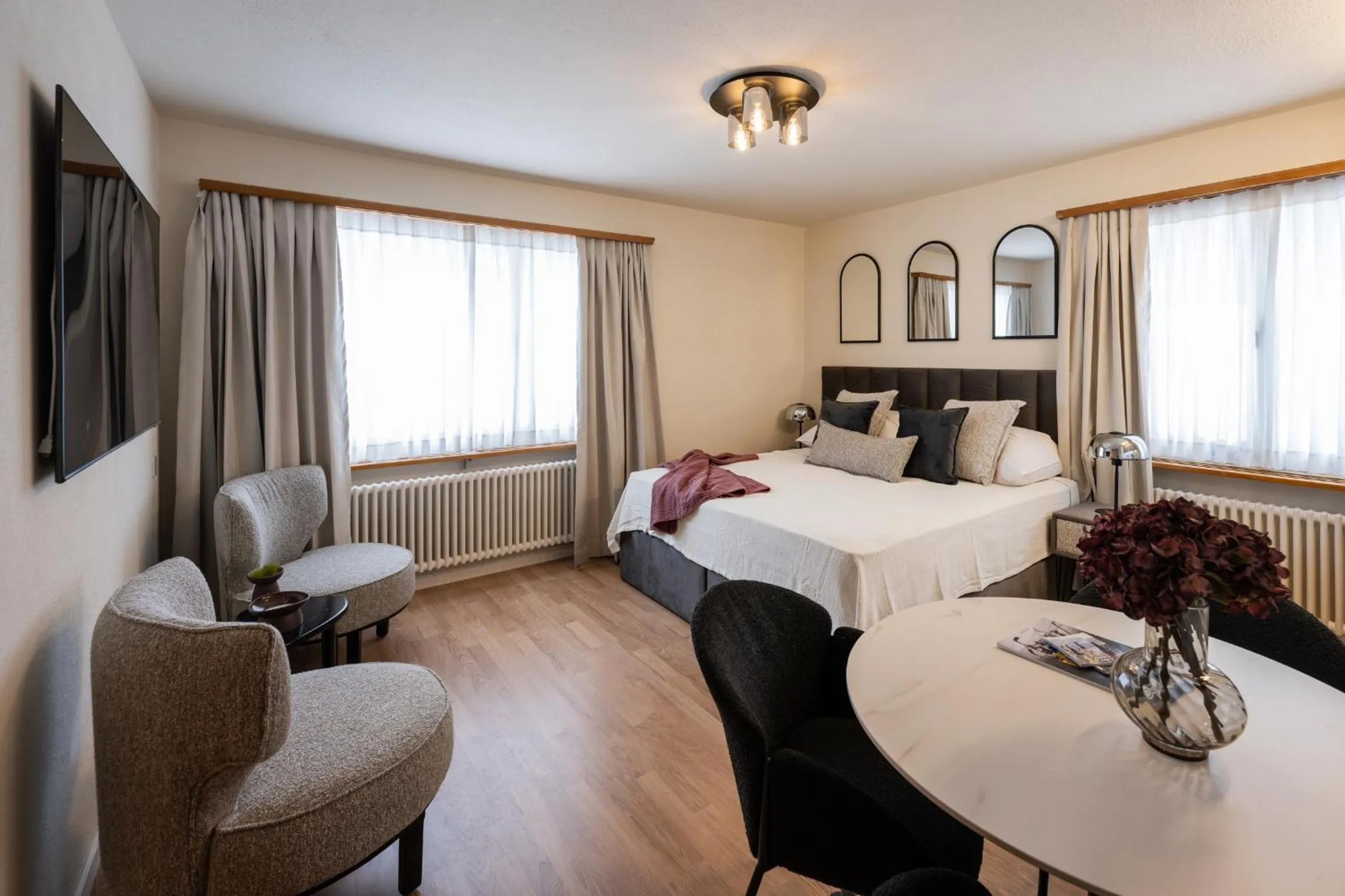 Bed in Chalet Alberti Davos Platz