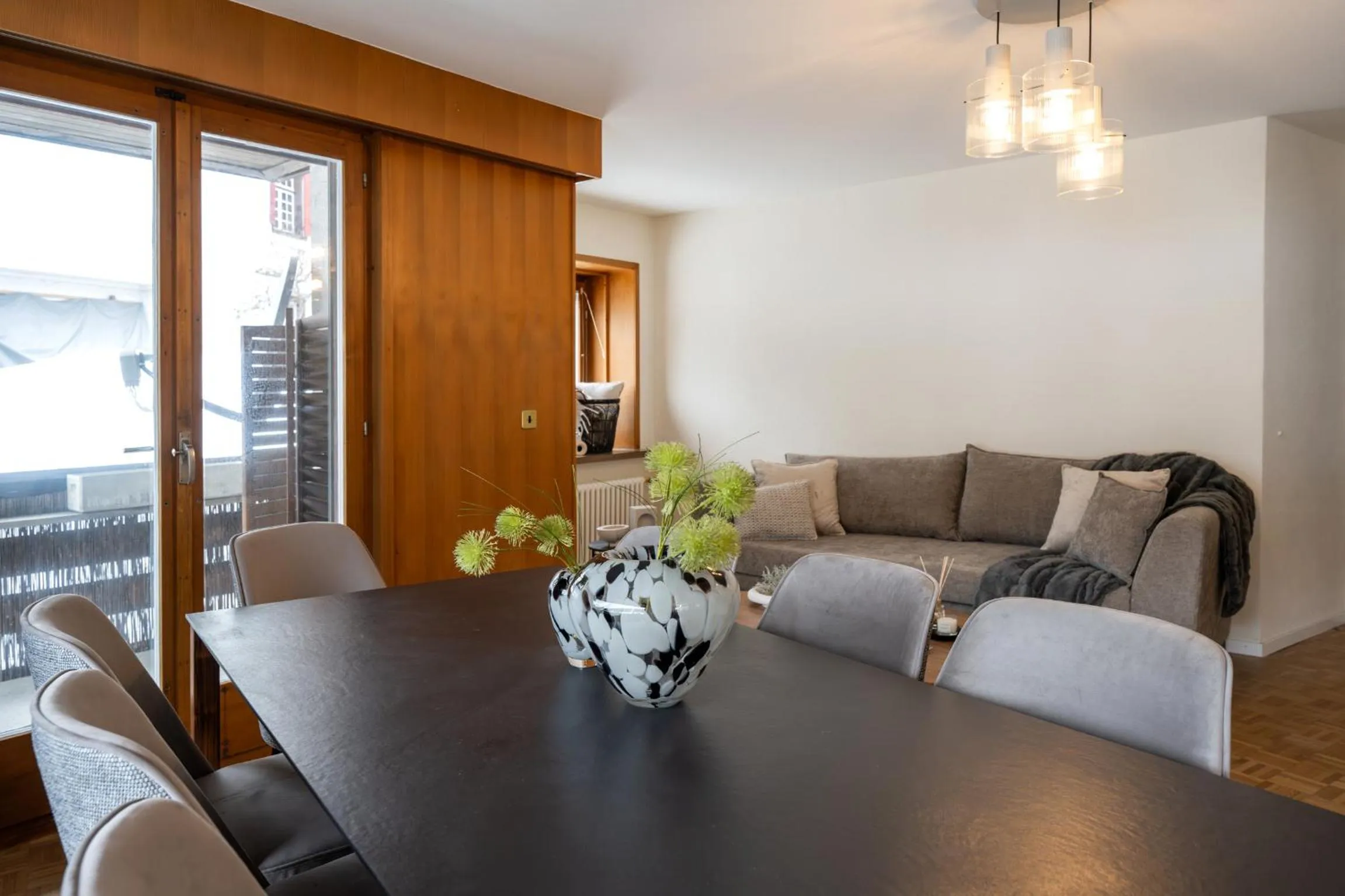 Living room in Chalet Alberti Davos Platz