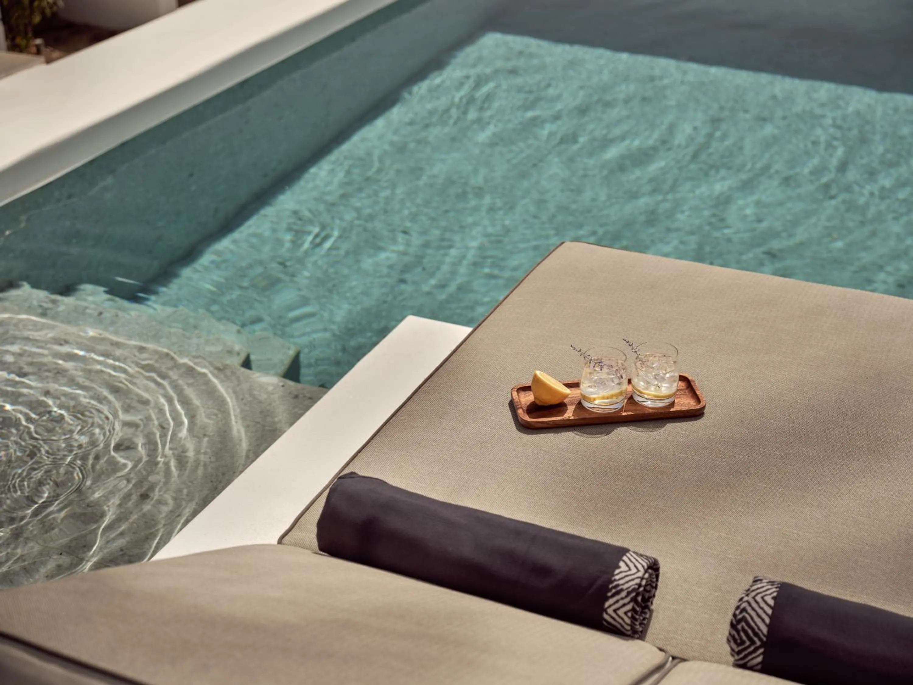 Pool view in Semeli Coast Mykonos Curio Collection by Hilton