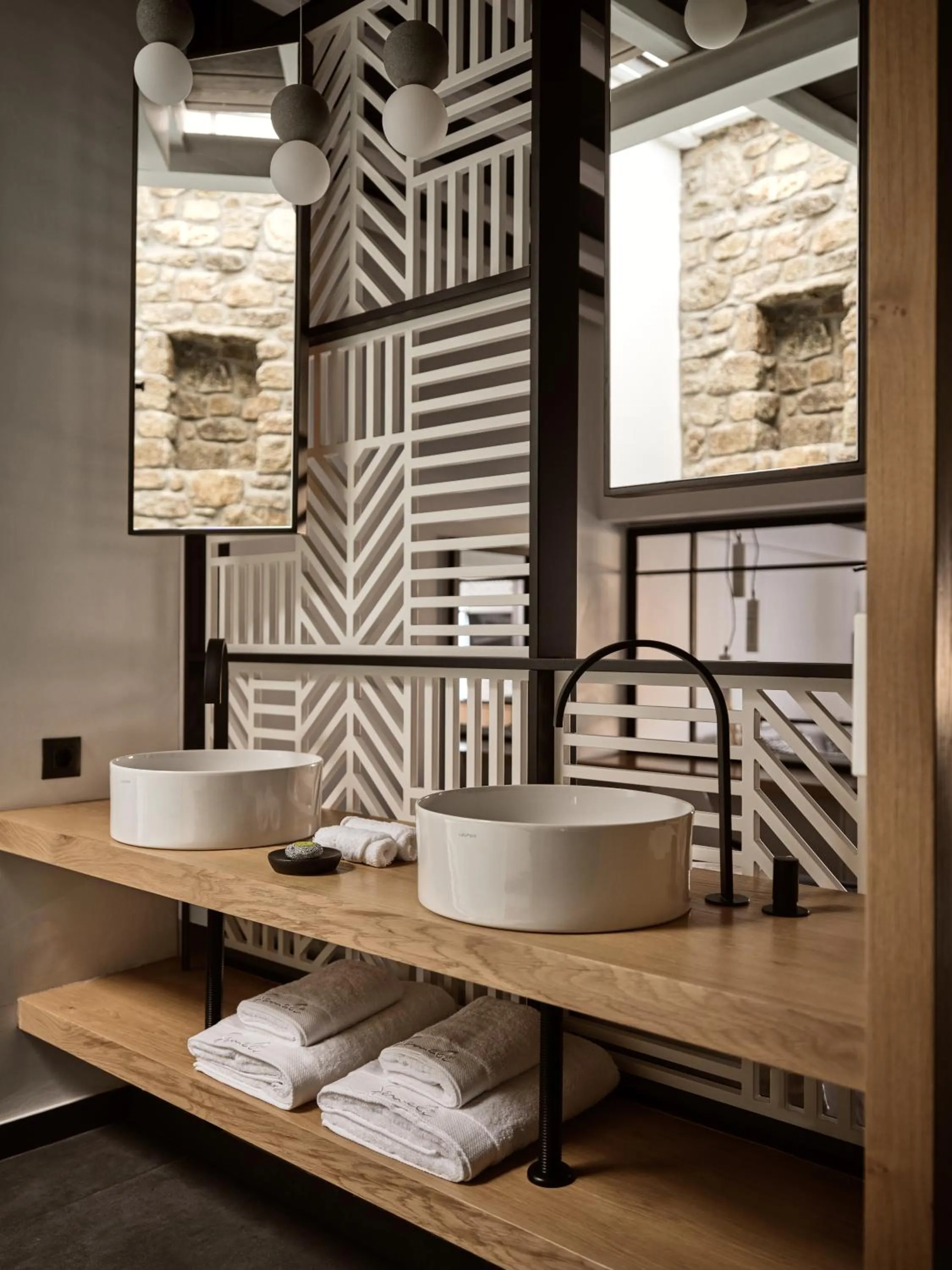Bathroom in Semeli Coast Mykonos Curio Collection by Hilton