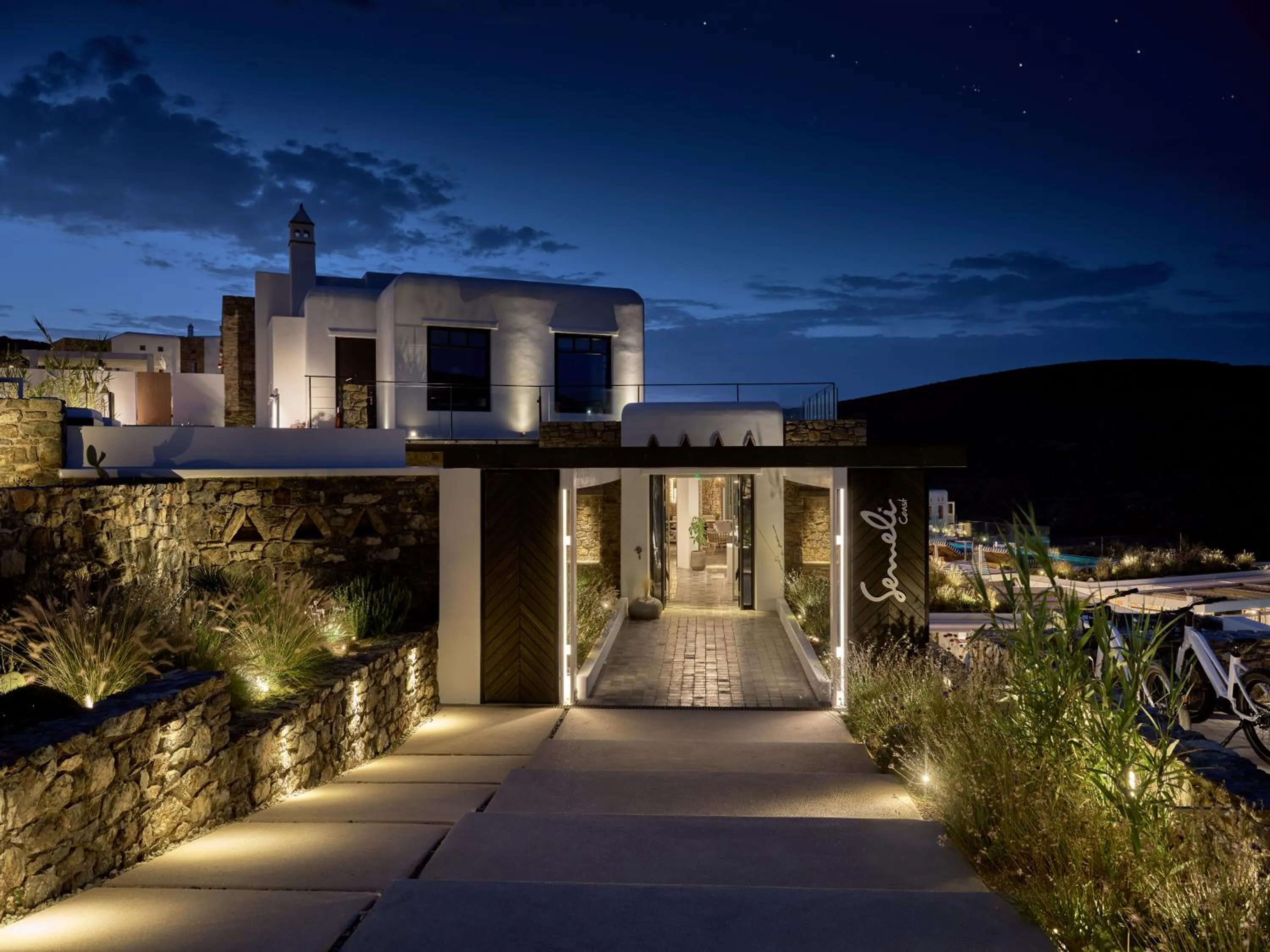 Property building in Semeli Coast Mykonos Curio Collection by Hilton