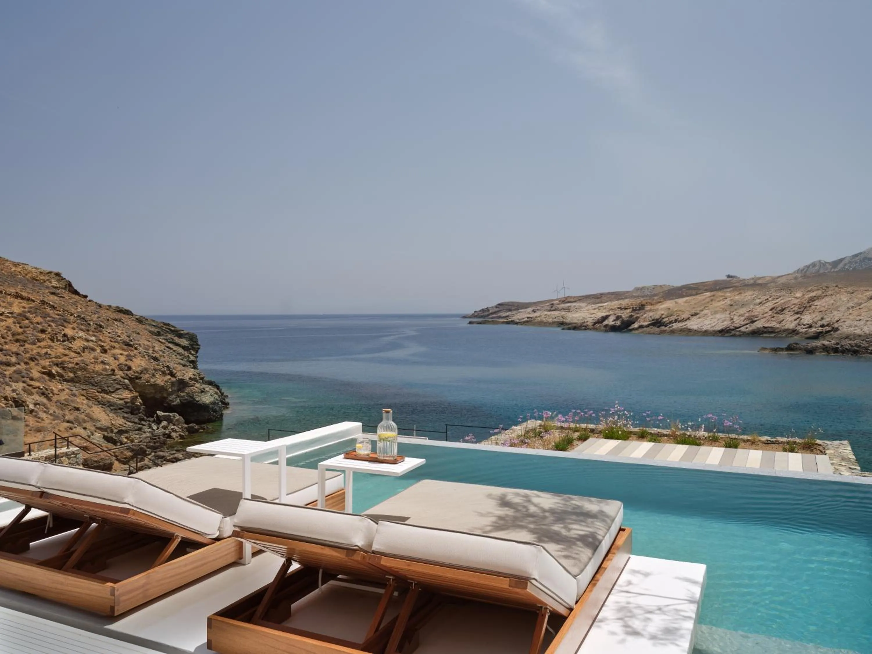 Patio in Semeli Coast Mykonos Curio Collection by Hilton