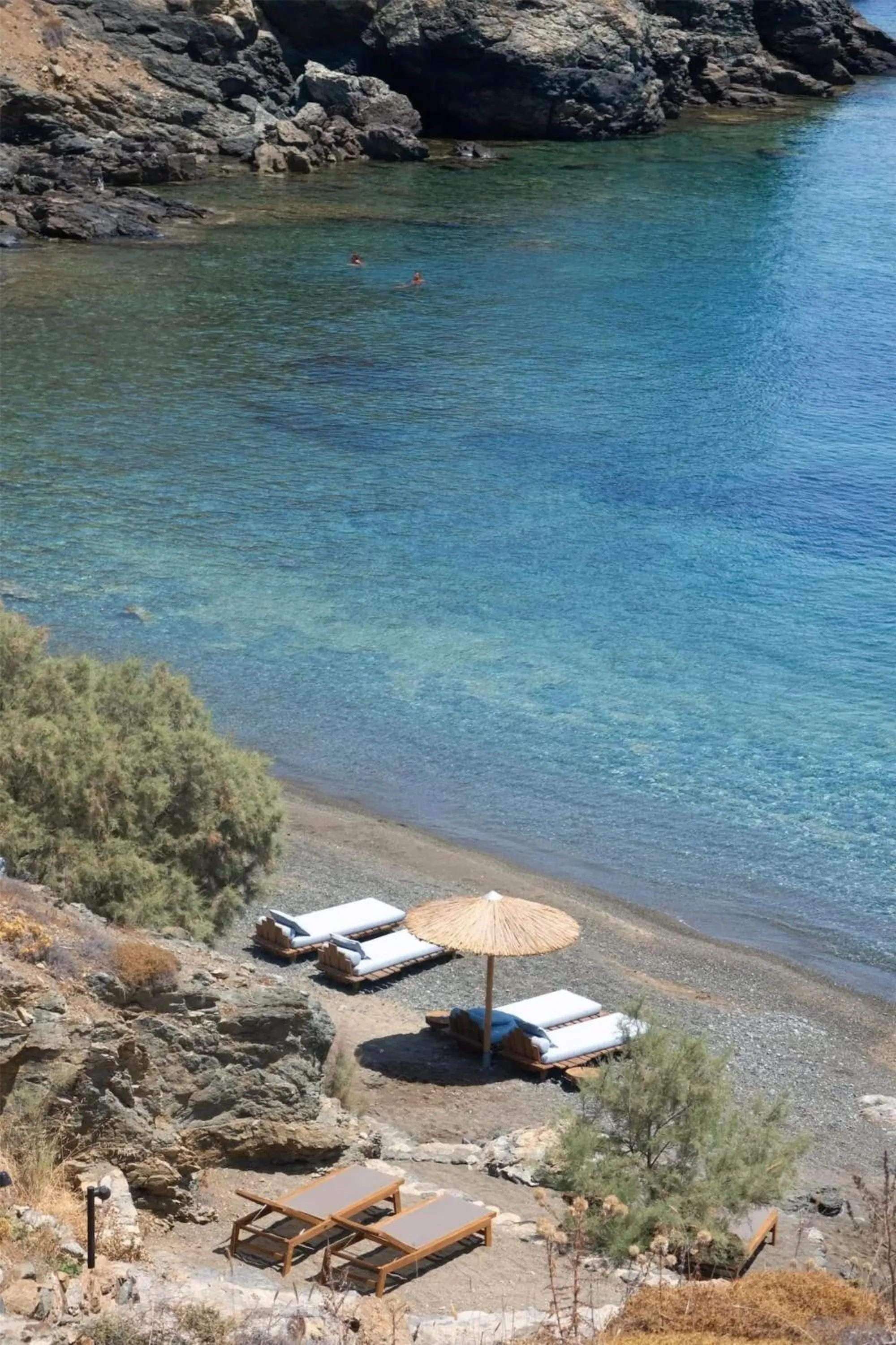 Beach in Semeli Coast Mykonos Curio Collection by Hilton