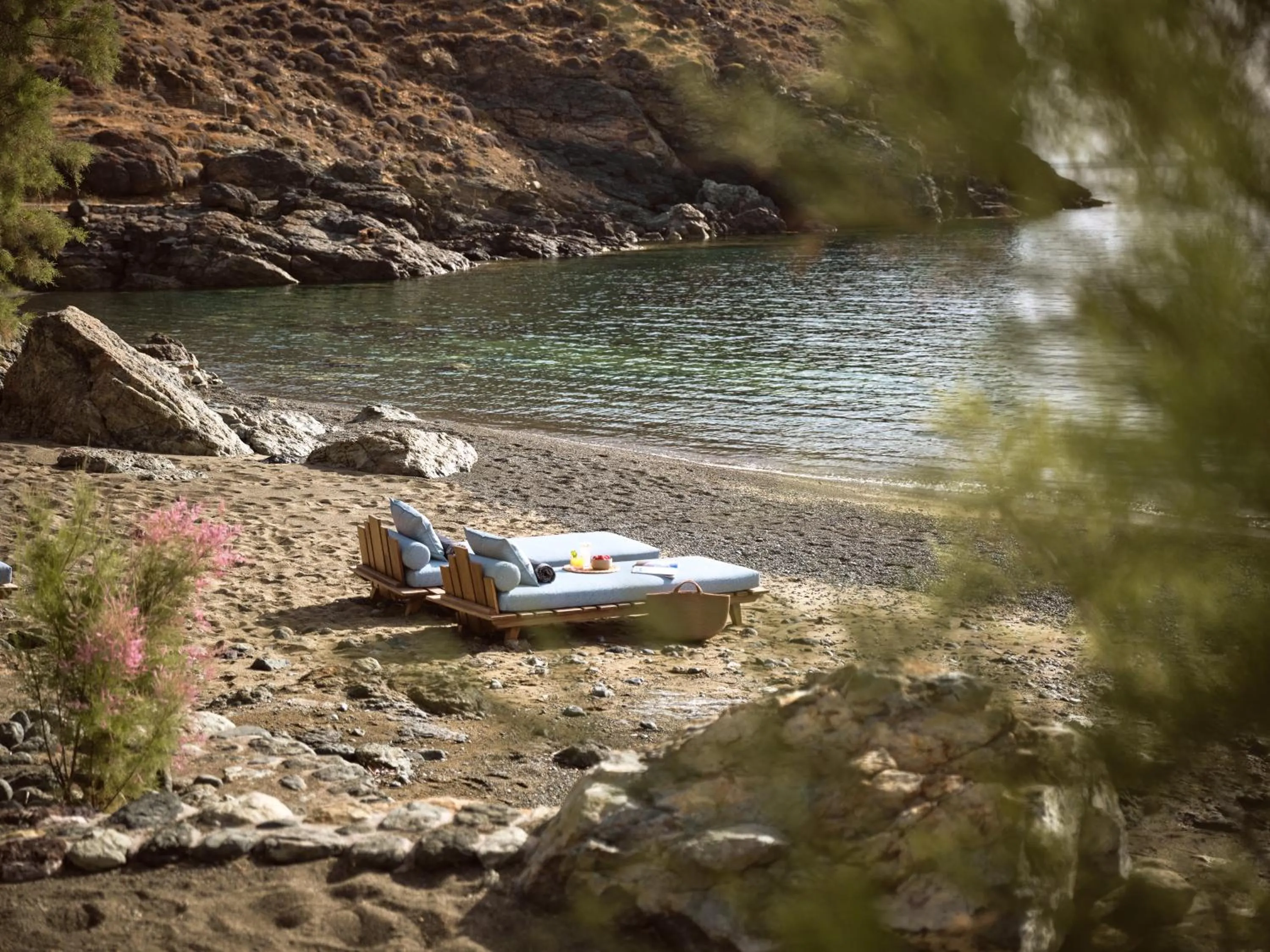 Beach in Semeli Coast Mykonos Curio Collection by Hilton