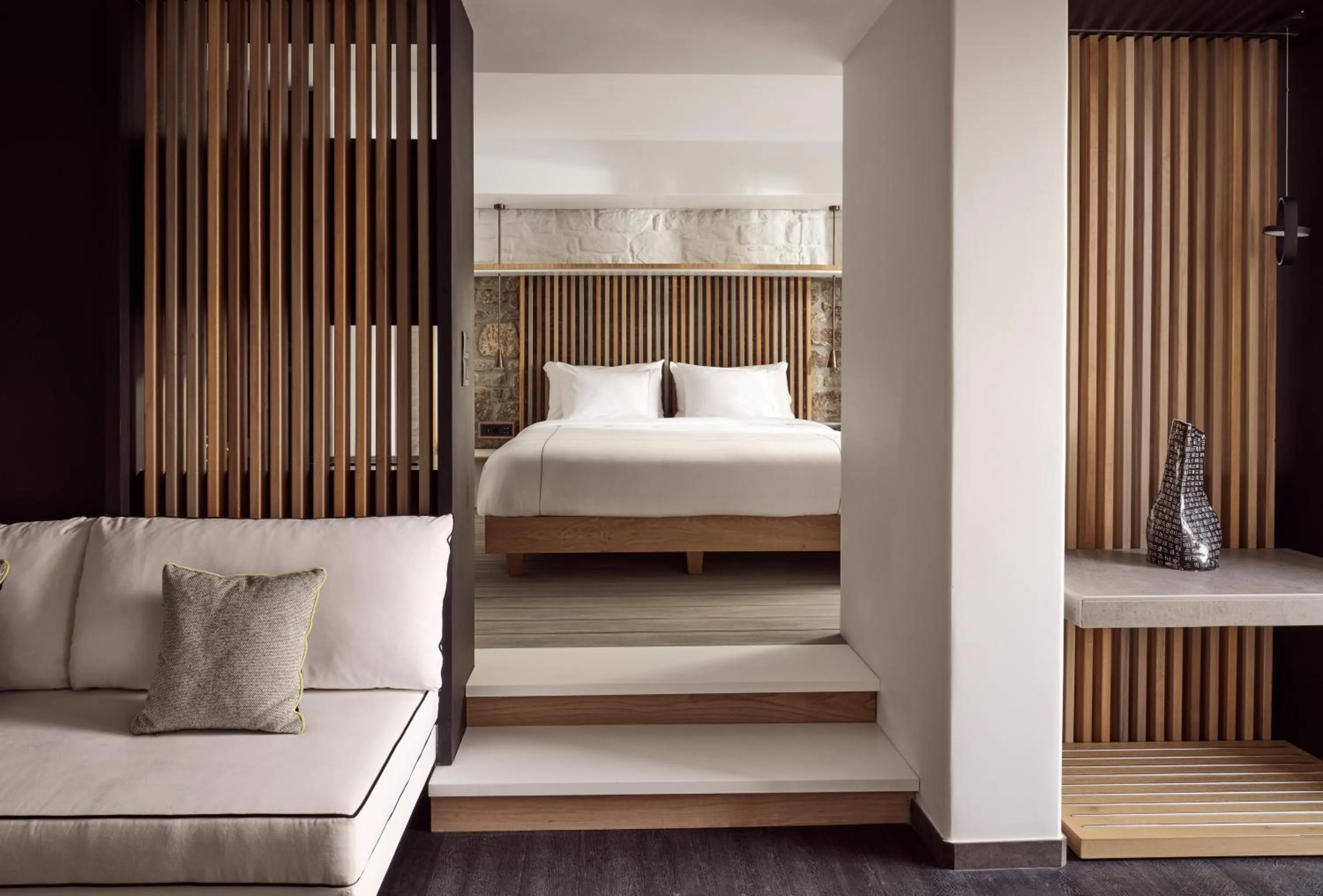 Photo of the whole room, Bed in Semeli Coast Mykonos Curio Collection by Hilton