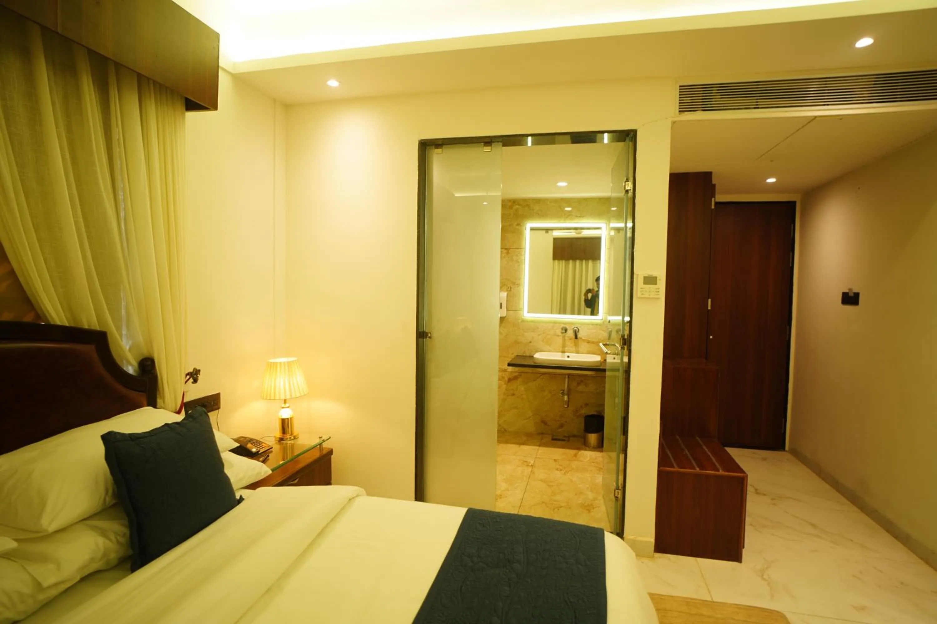 Photo of the whole room, Bed in HOTEL PRAHLAD INN