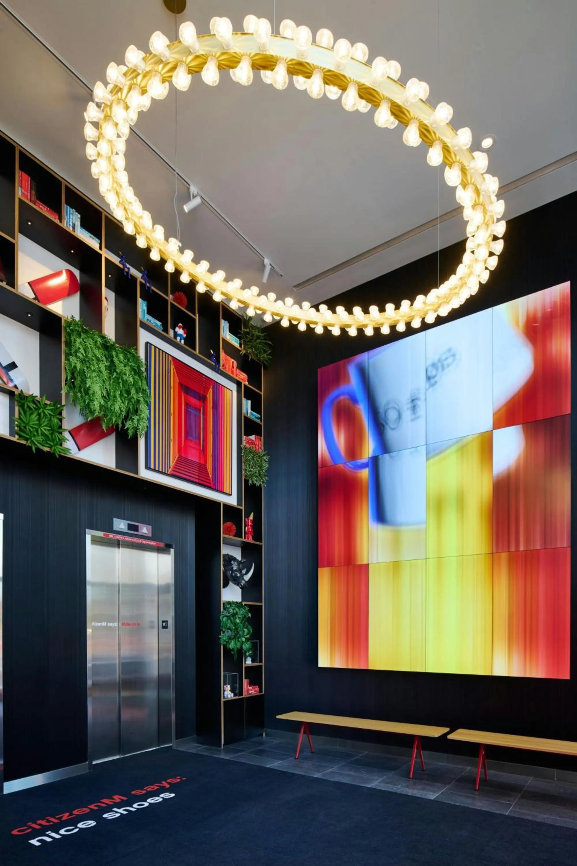 Lobby or reception in citizenM Boston Back Bay