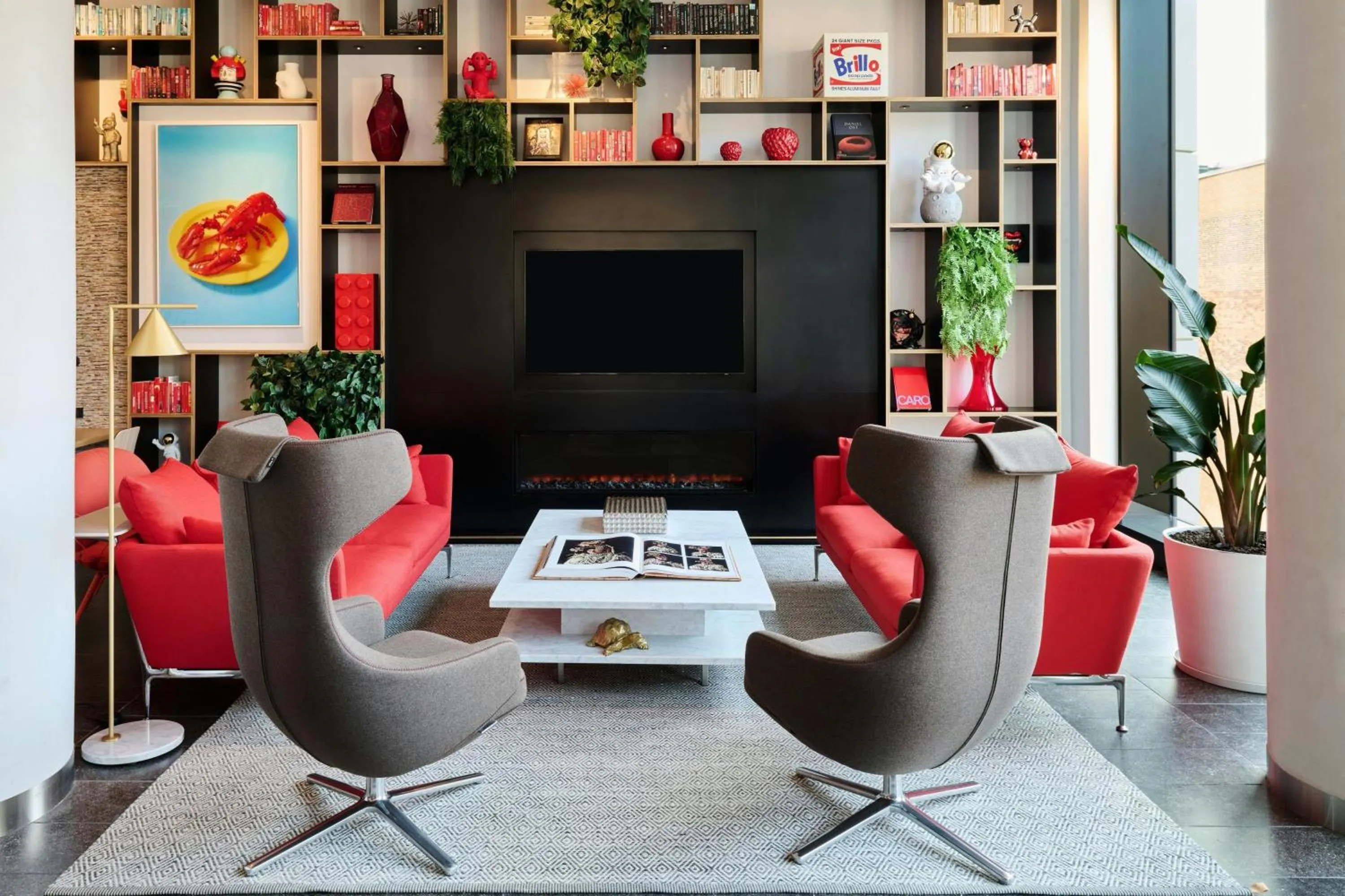 Lobby or reception in citizenM Boston Back Bay