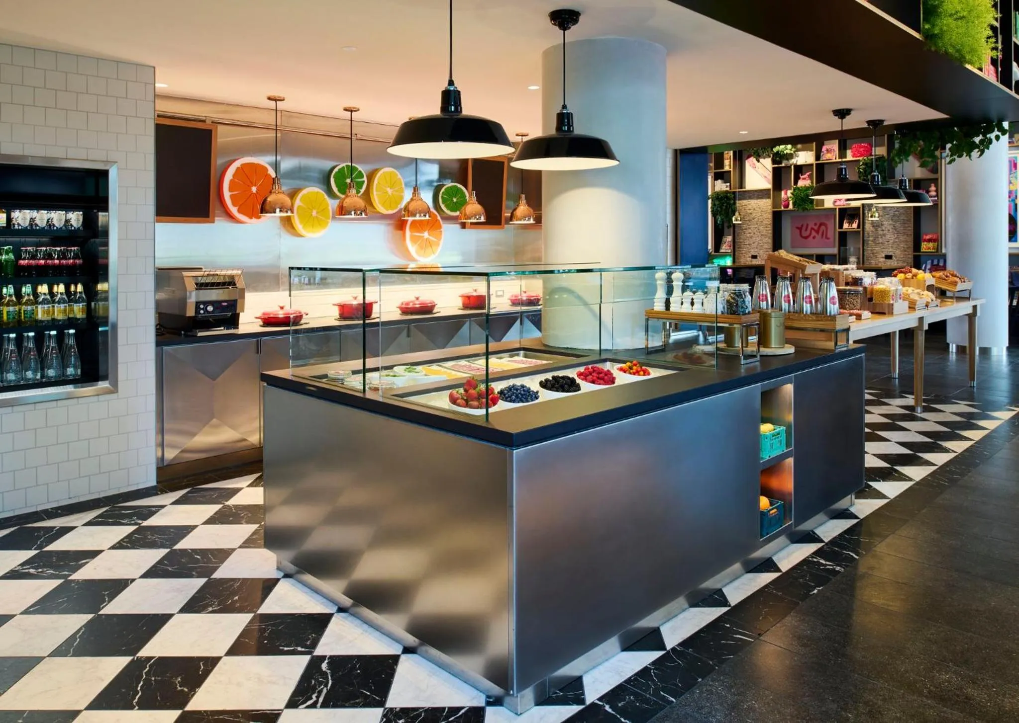 Buffet breakfast in citizenM Boston Back Bay