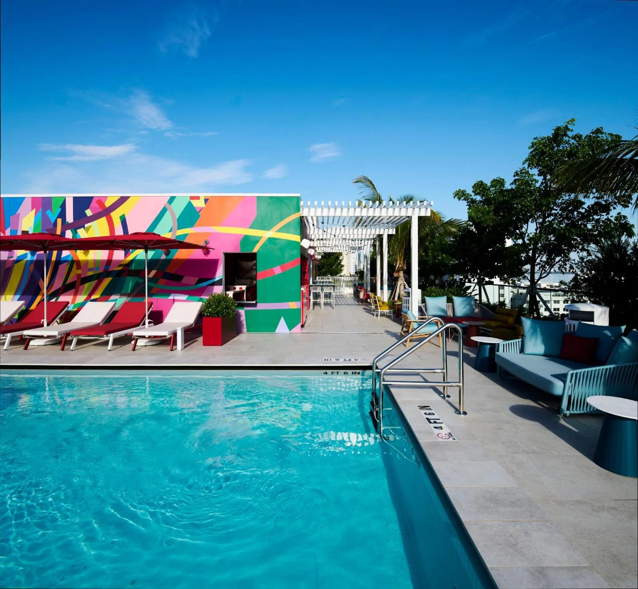 Swimming pool in citizenM Miami South Beach
