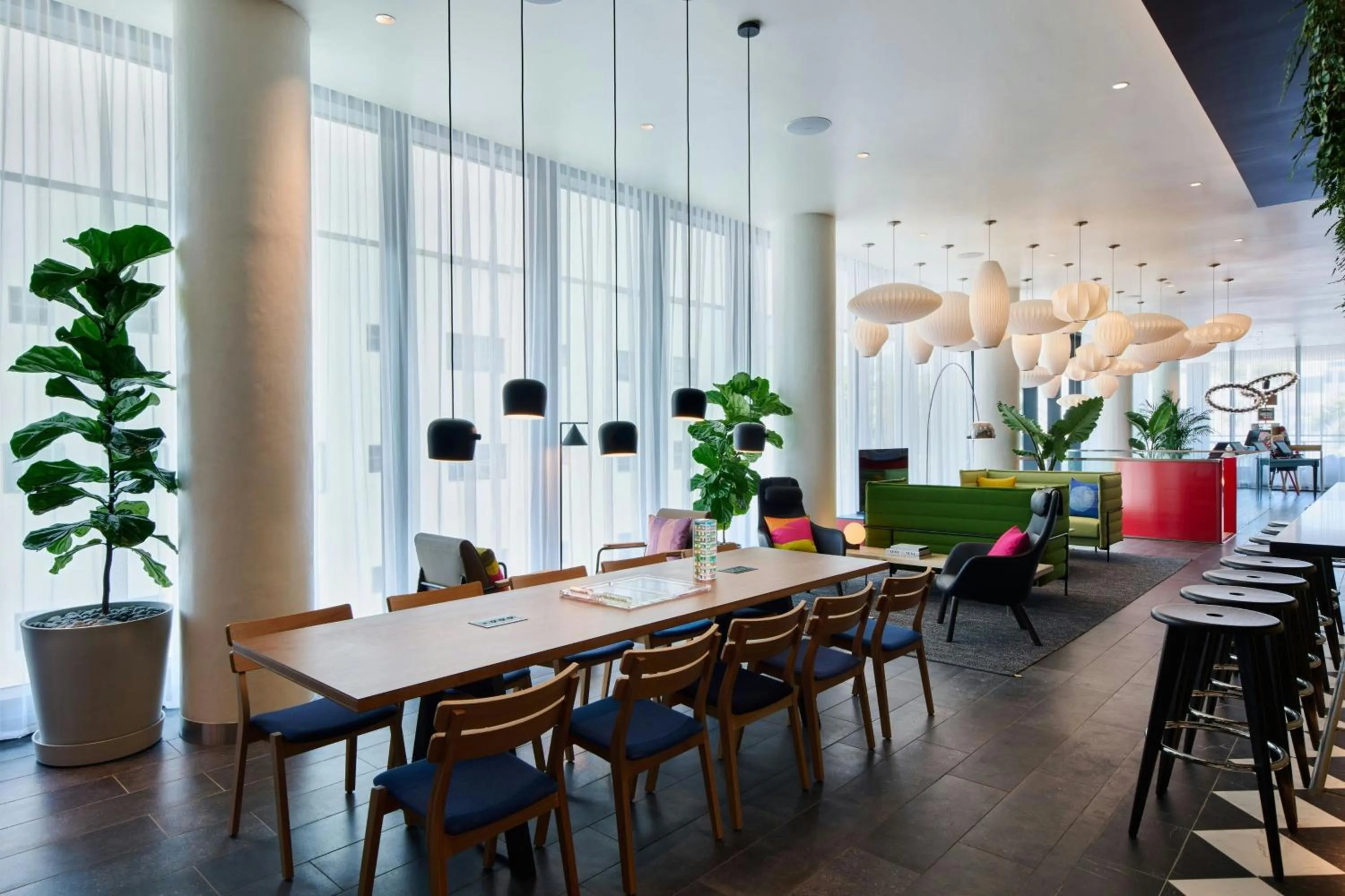 Lobby or reception in citizenM Miami South Beach