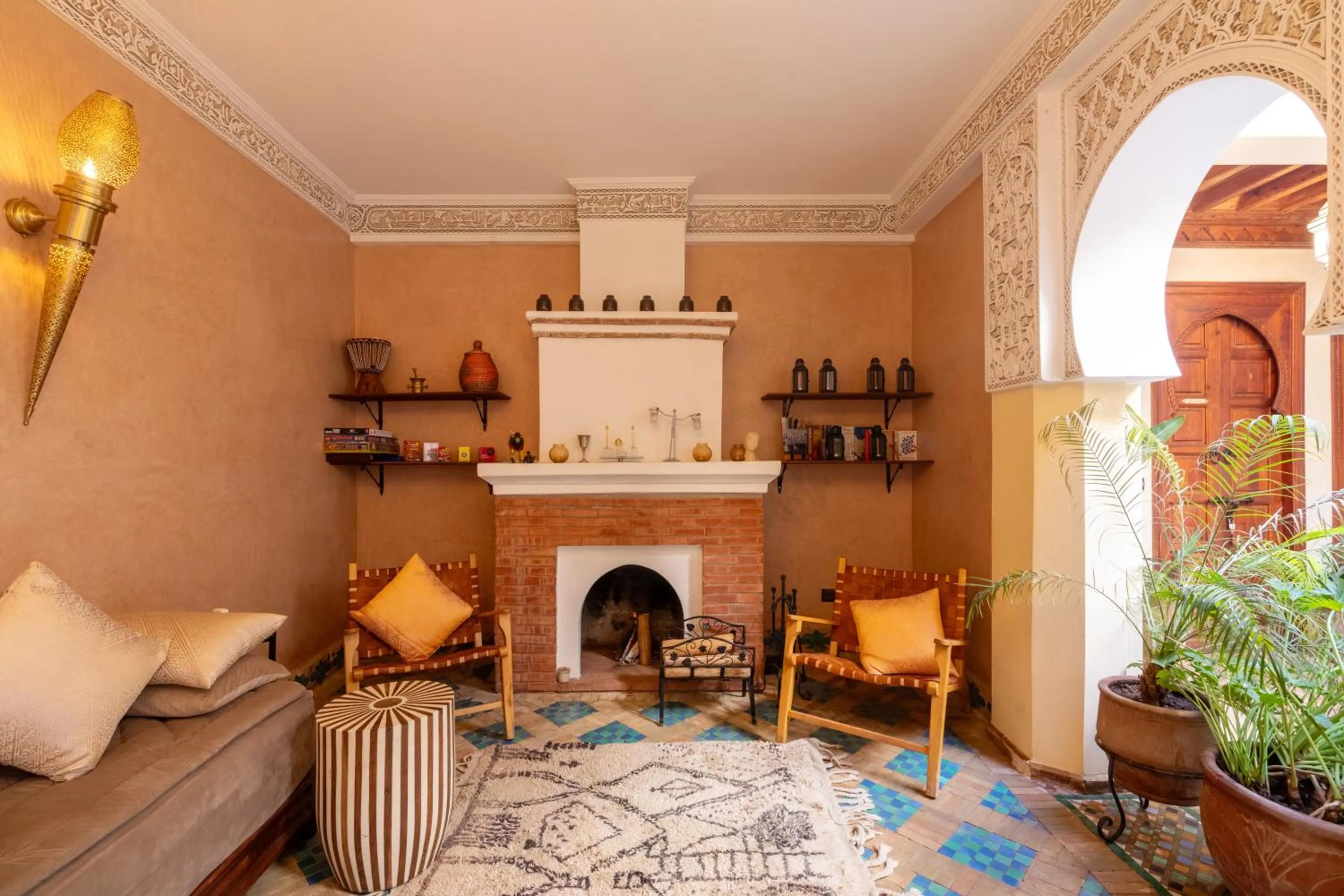 Seating area in Riad Amalia