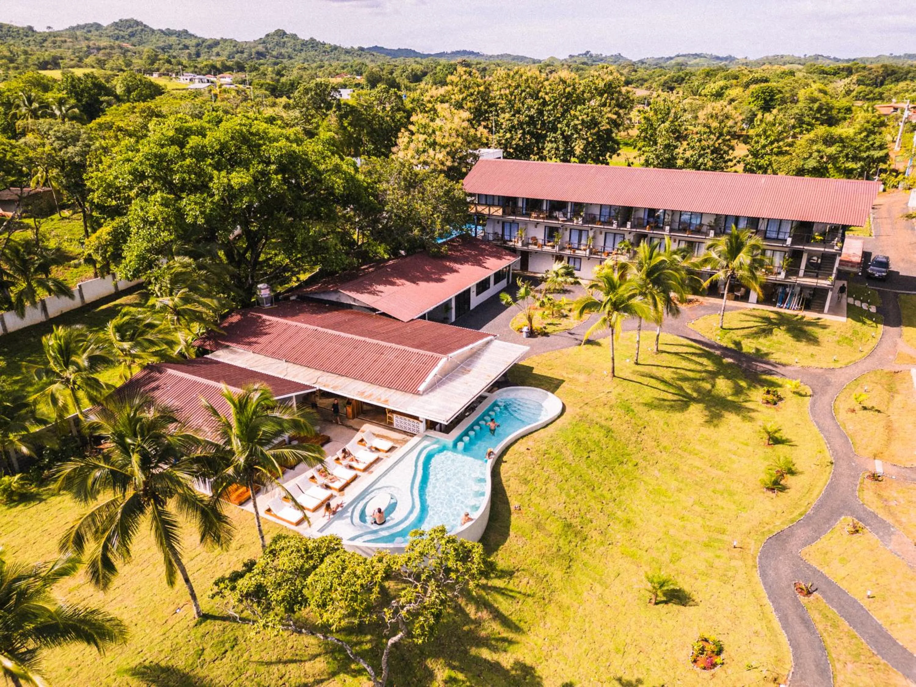 Swimming pool in Bambuda Santa Catalina