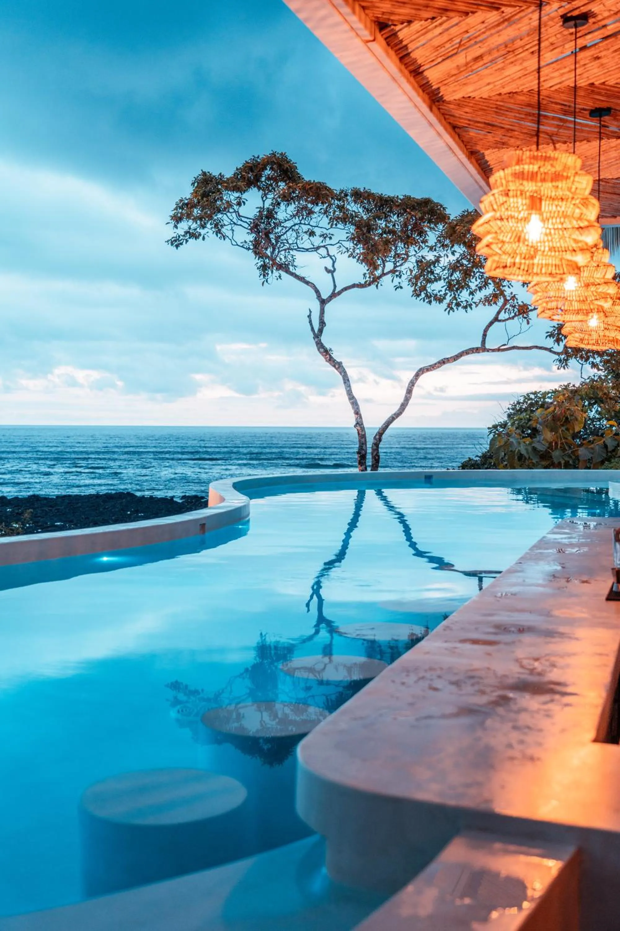 Swimming pool in Bambuda Santa Catalina