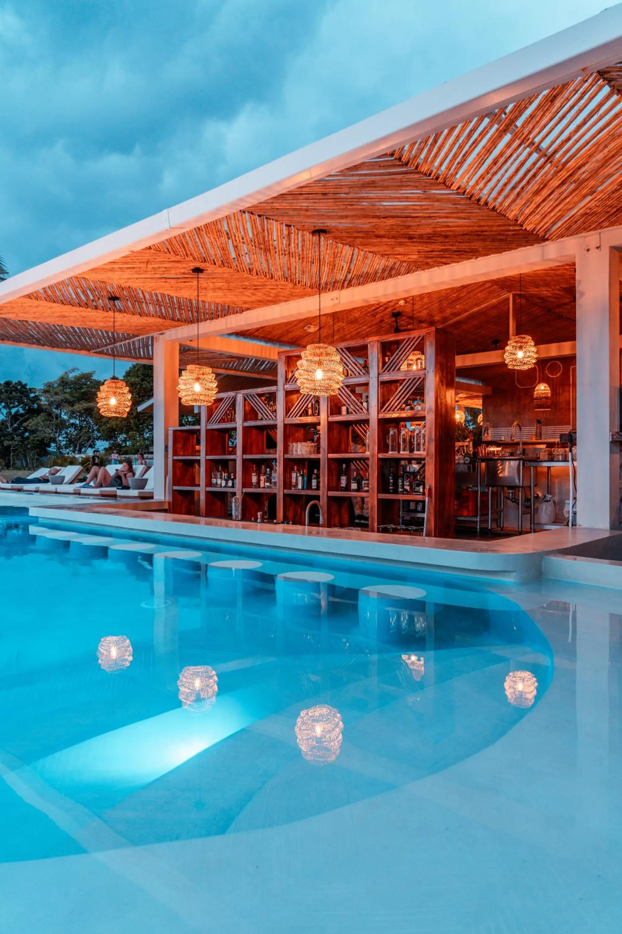 Swimming pool in Bambuda Santa Catalina