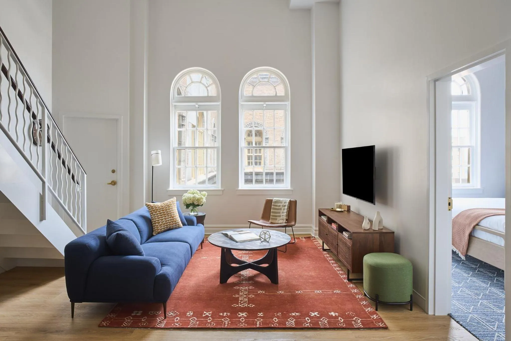 Bed in Rusk House Serviced Apartments