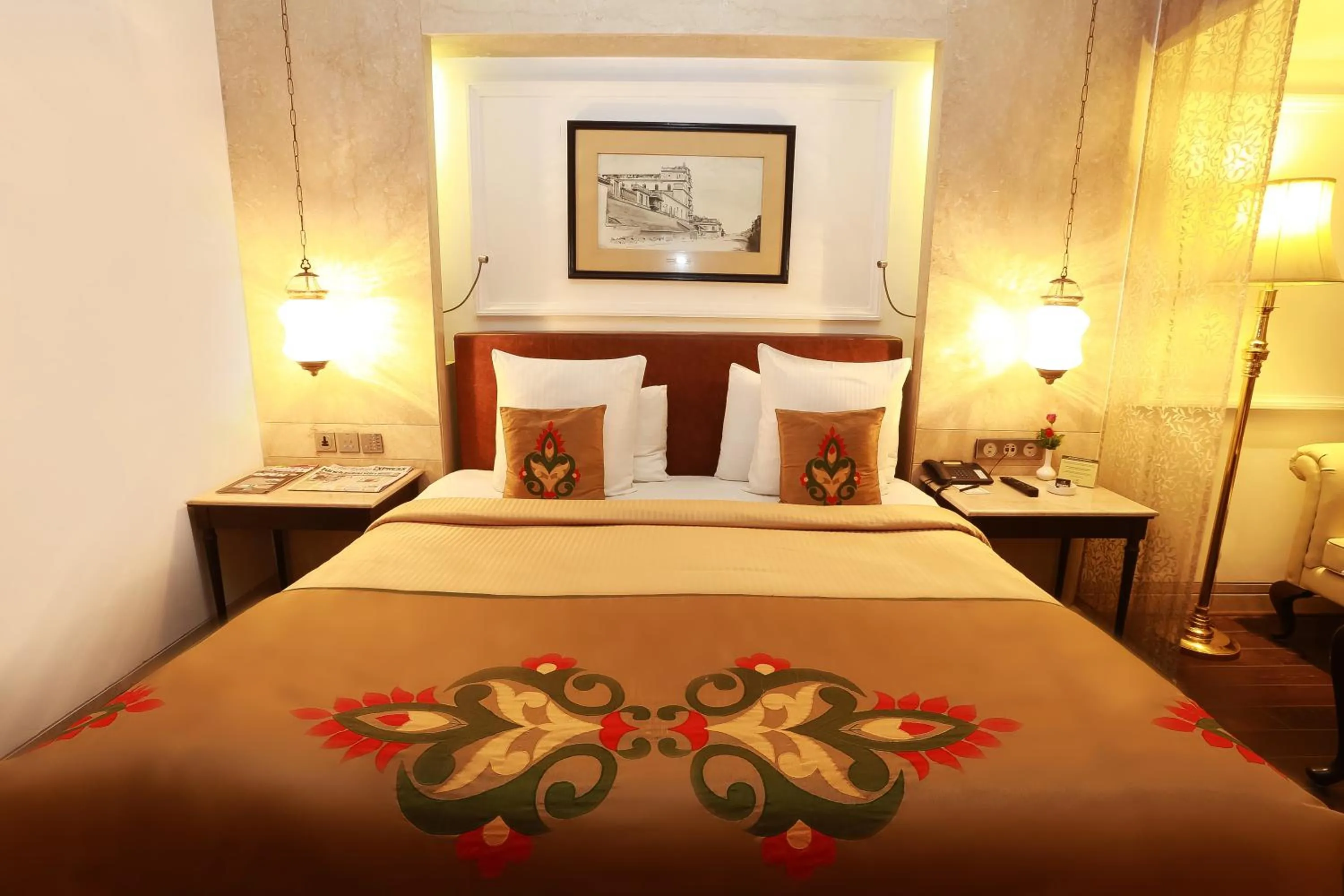 Bedroom, Bed in The Ashok, New Delhi