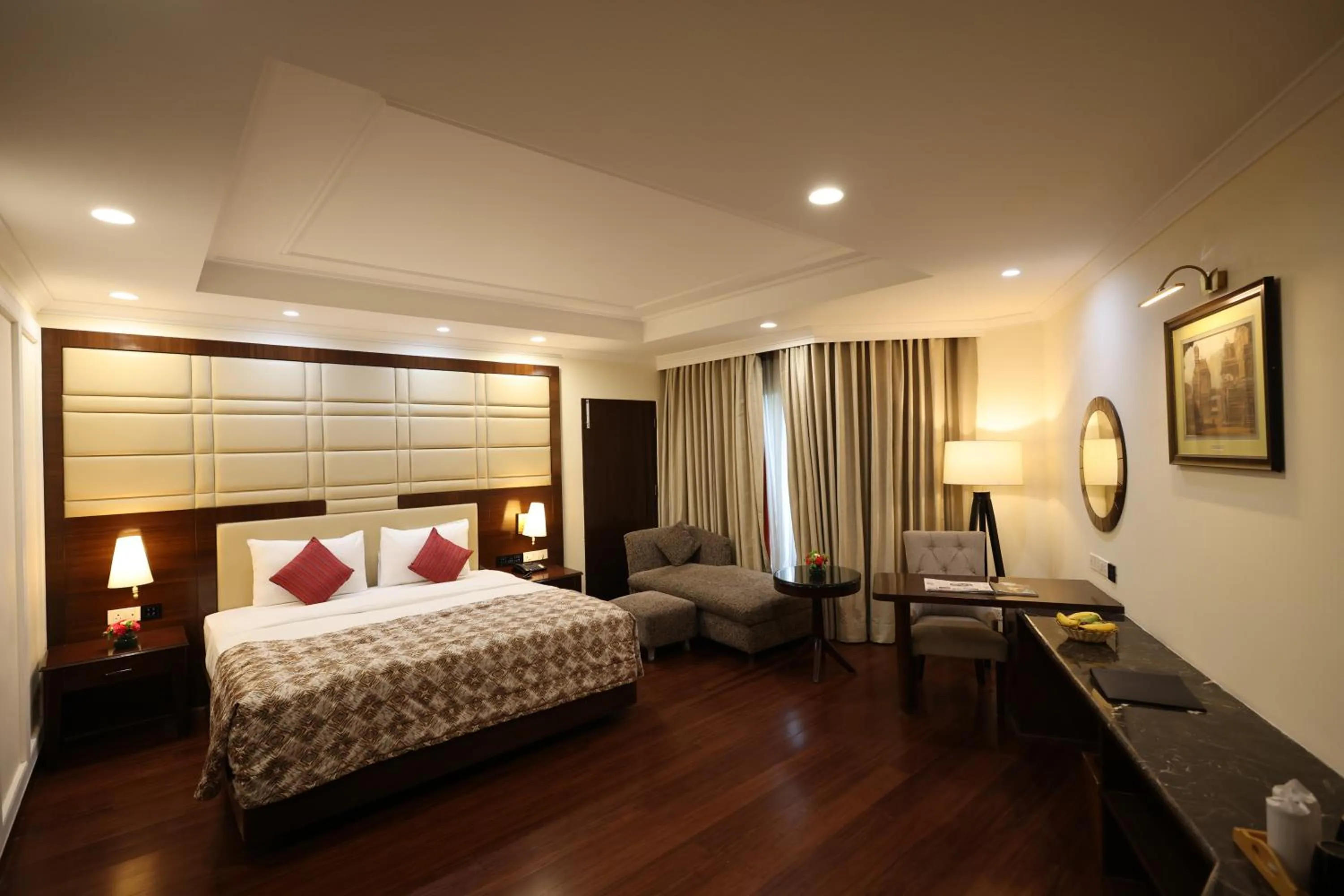 Photo of the whole room, Bed in Hotel Samrat, New Delhi