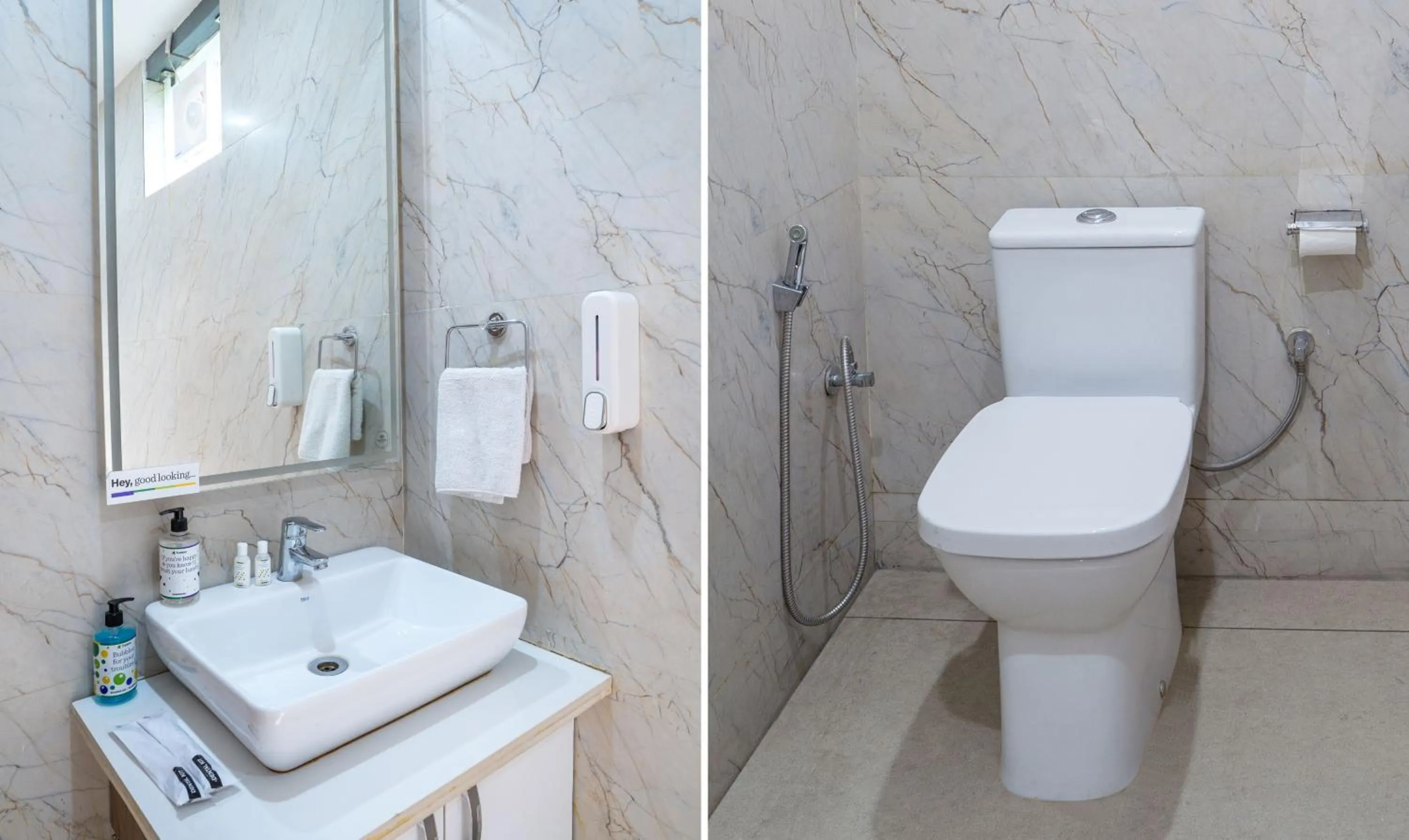 Bathroom in Treebo White Sand