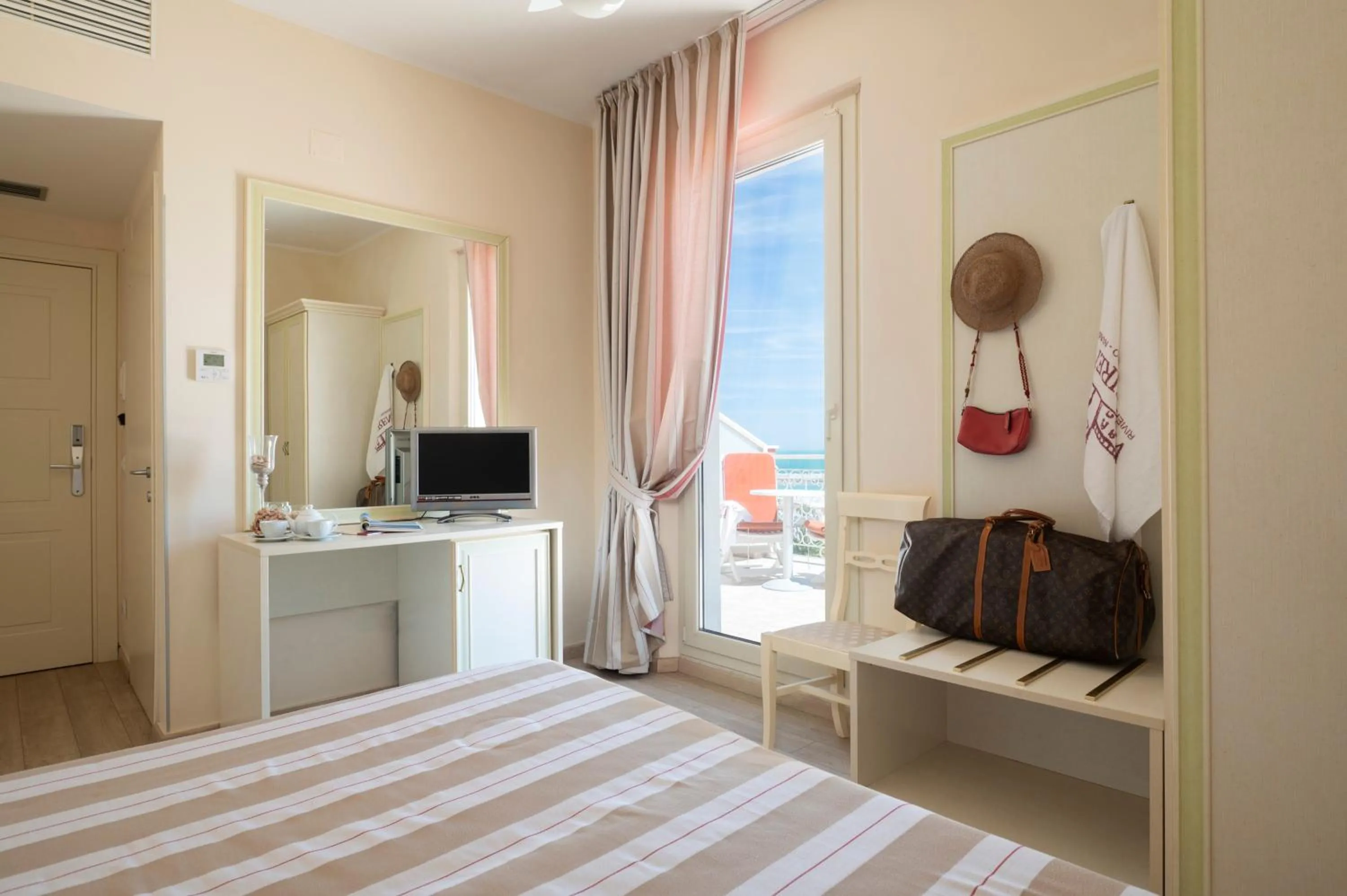 Bed in Hotel Villa Sirena Numana