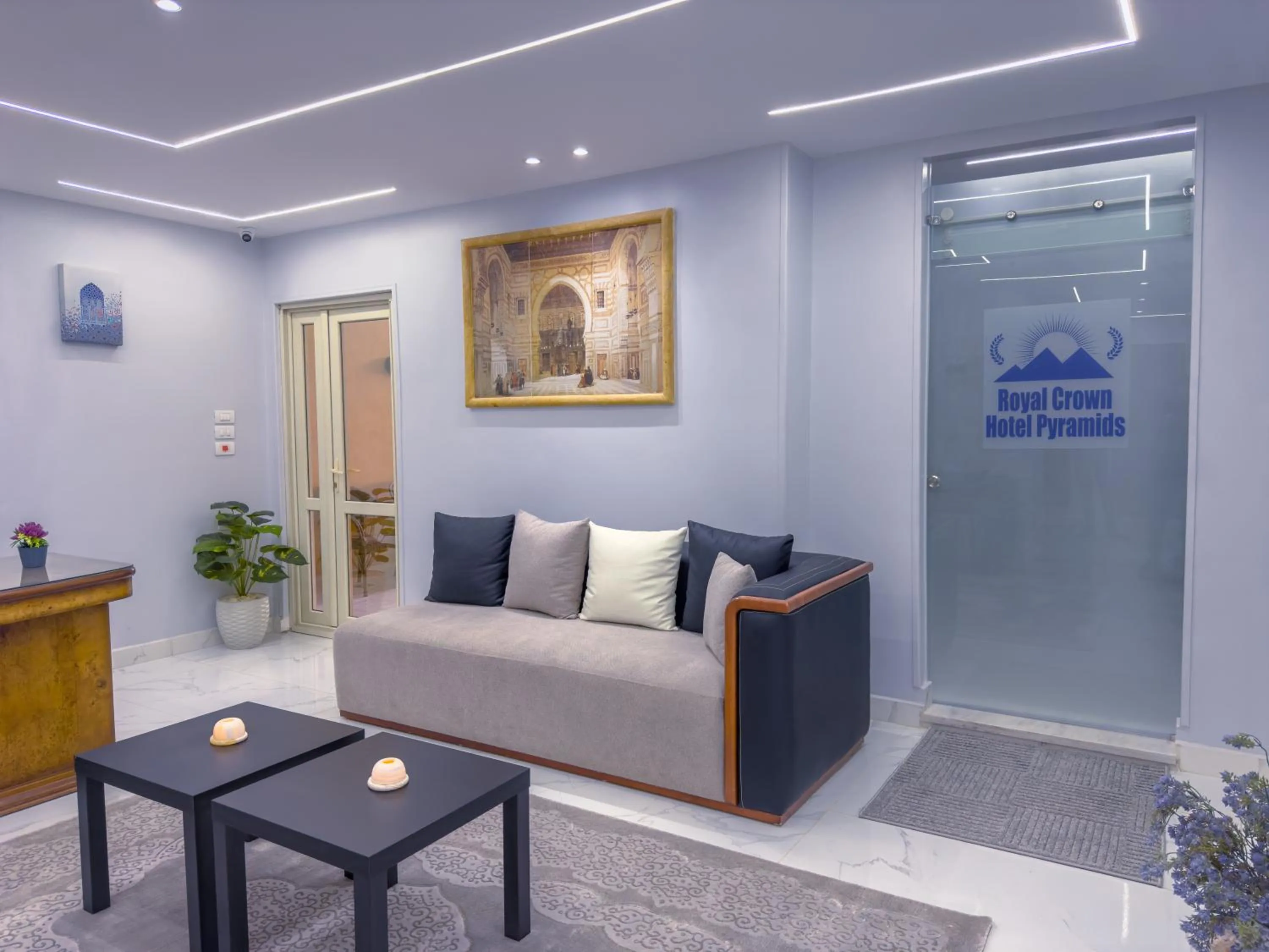 Lobby or reception in Royal Crown Hotel Giza Pyramids View
