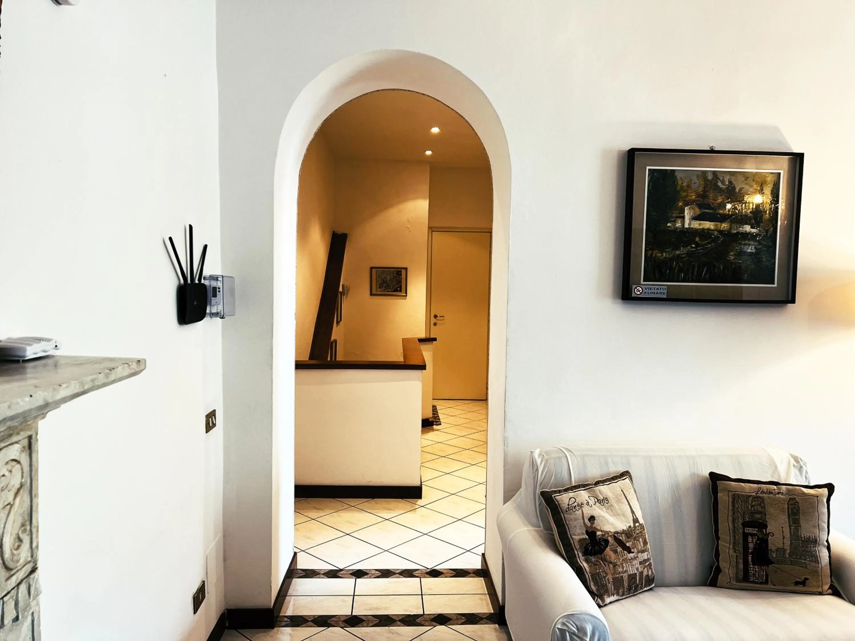 Living room in Terrace Lake View Moltrasio