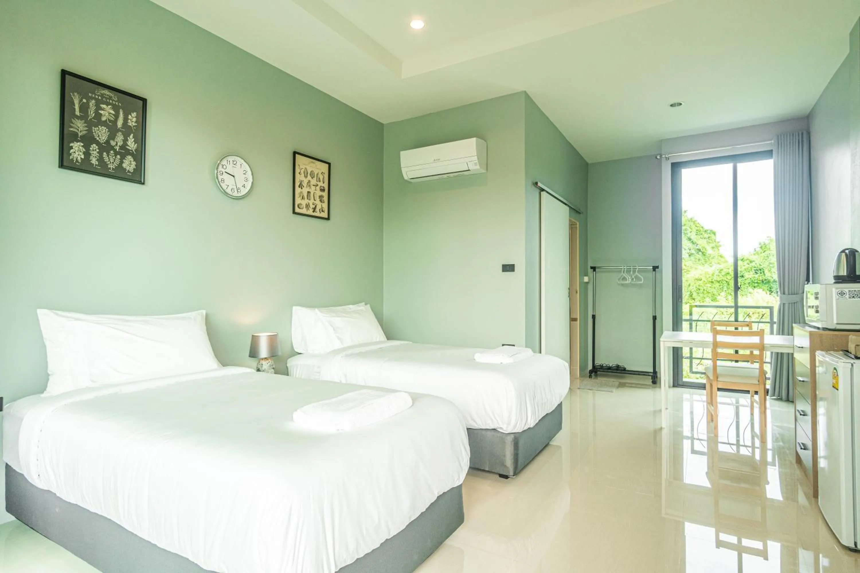 Bed in The River Palm Resort