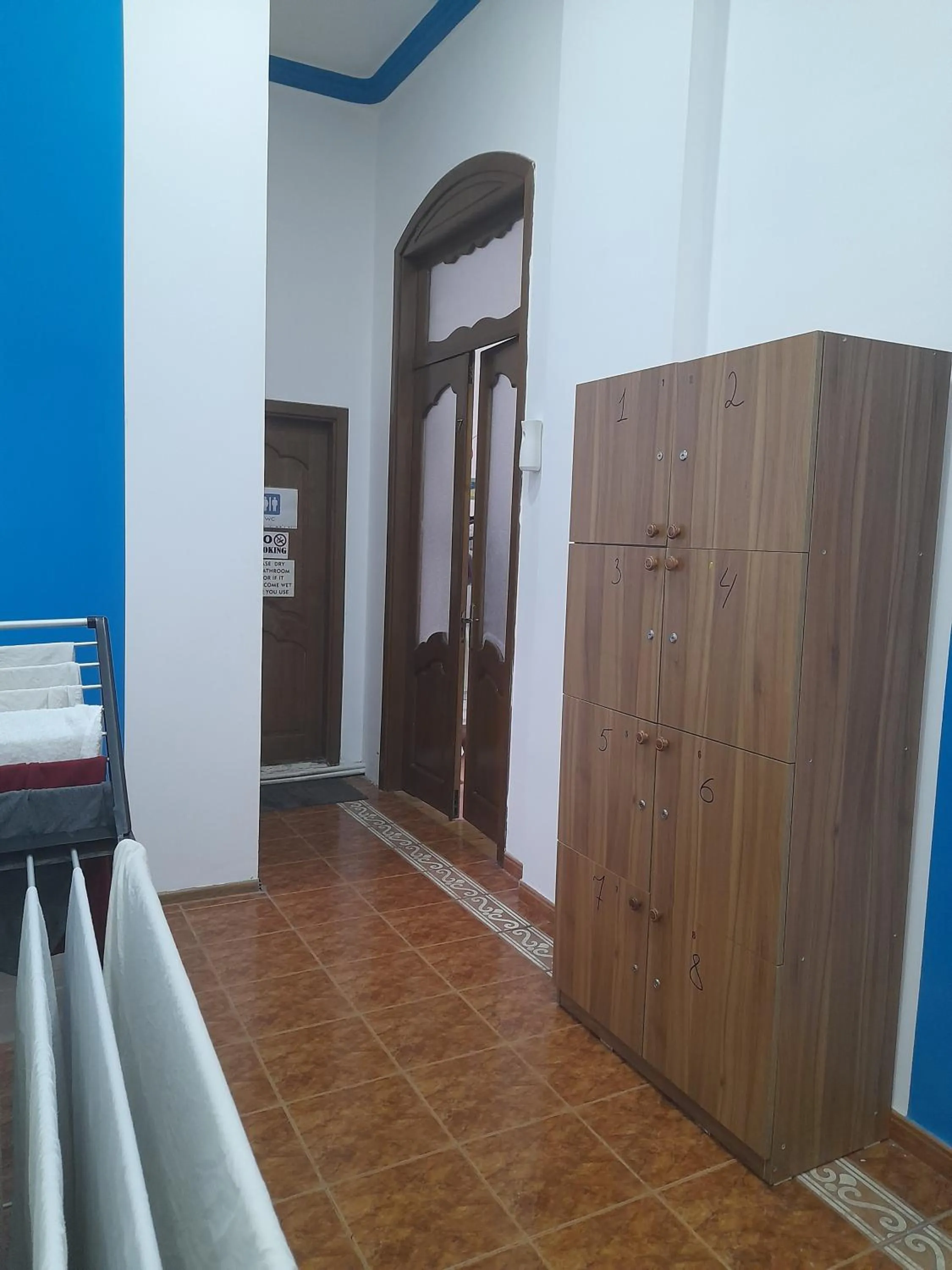 wardrobe in White City Hostel