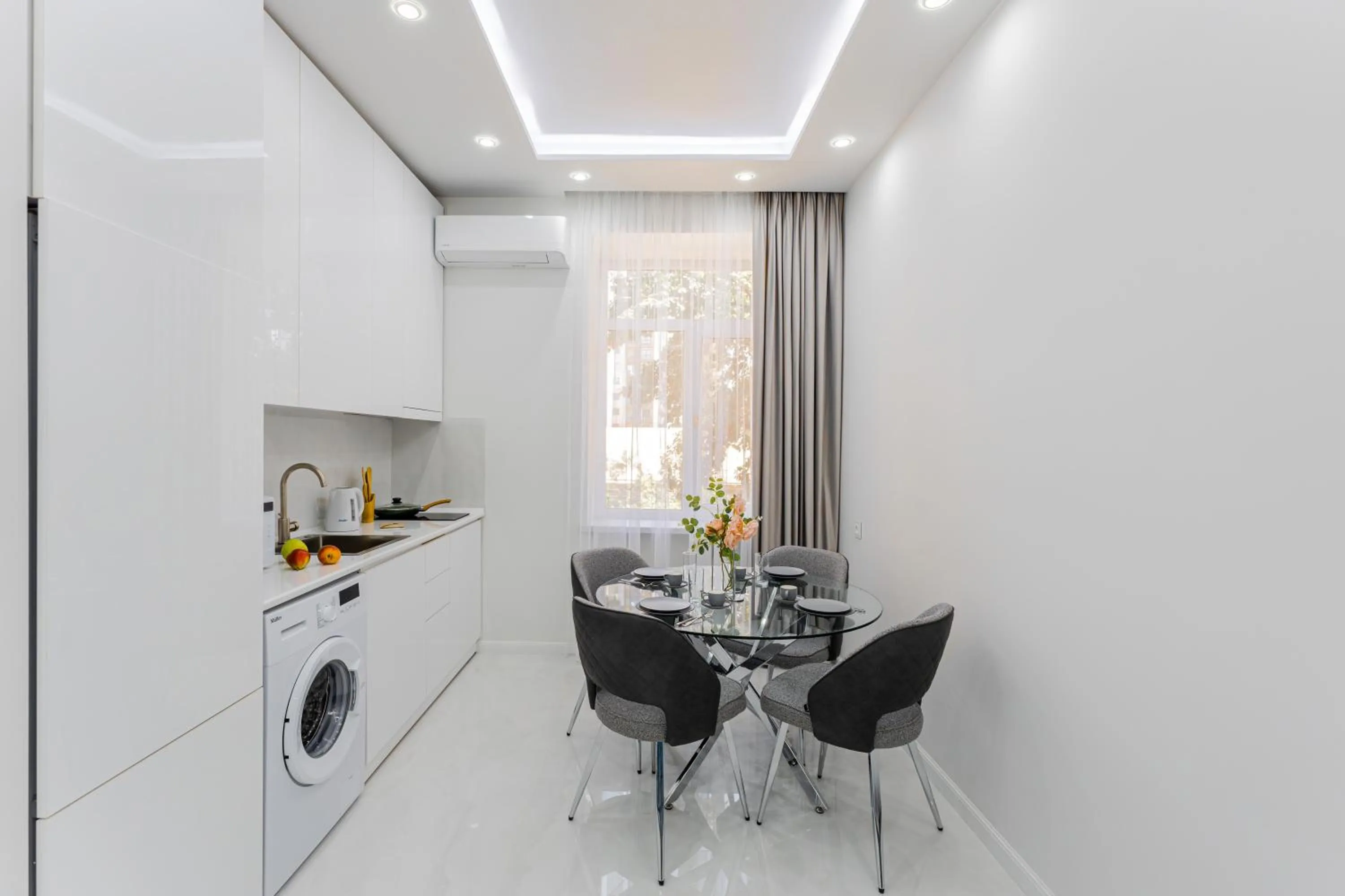 Kitchen or kitchenette in Apartment KeyGo #0061 is the key to the center of Yerevan