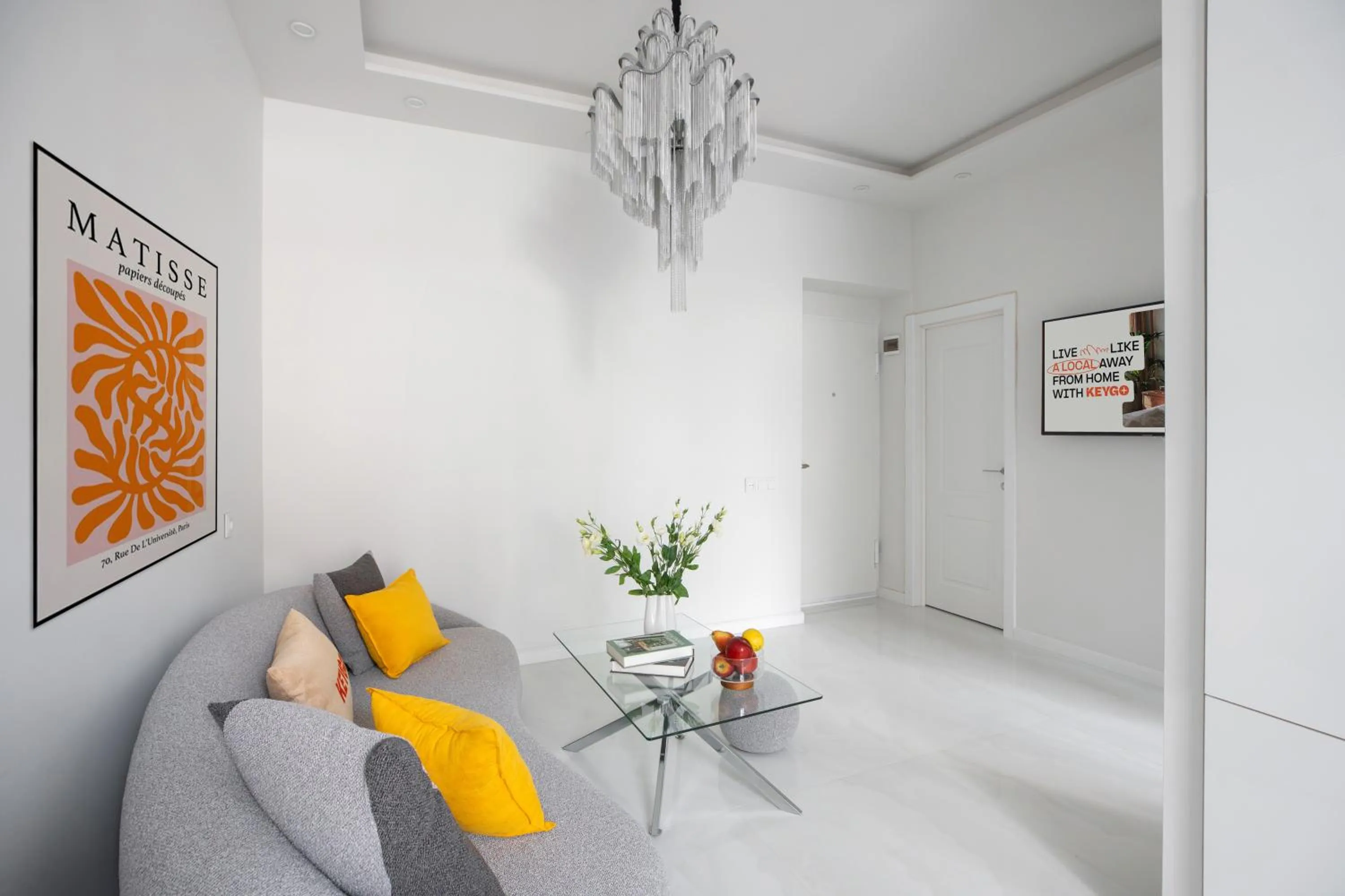 Seating area in Apartment KeyGo #0061 is the key to the center of Yerevan