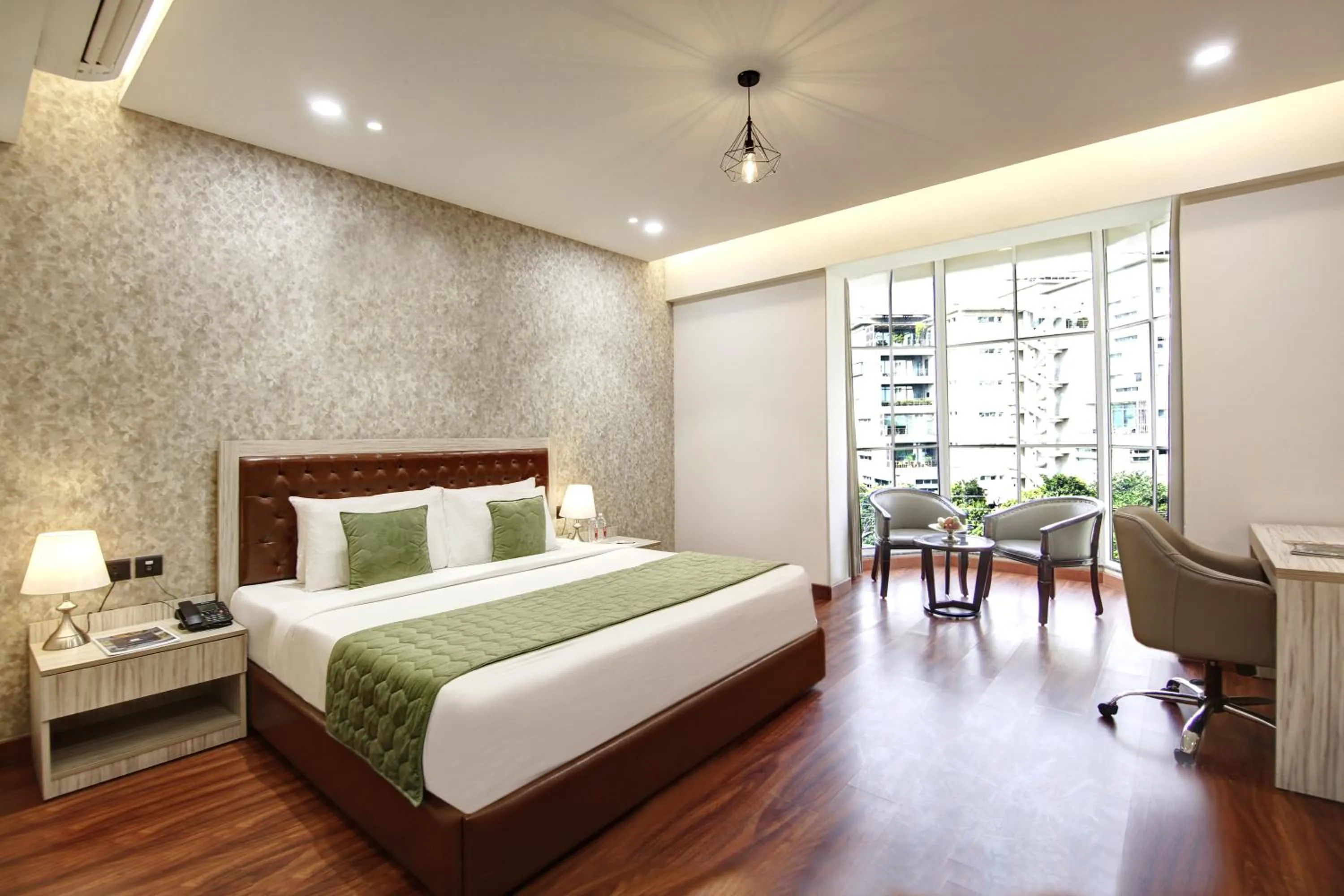 View (from property/room), Bed in Hotel 91 Millennium Huda