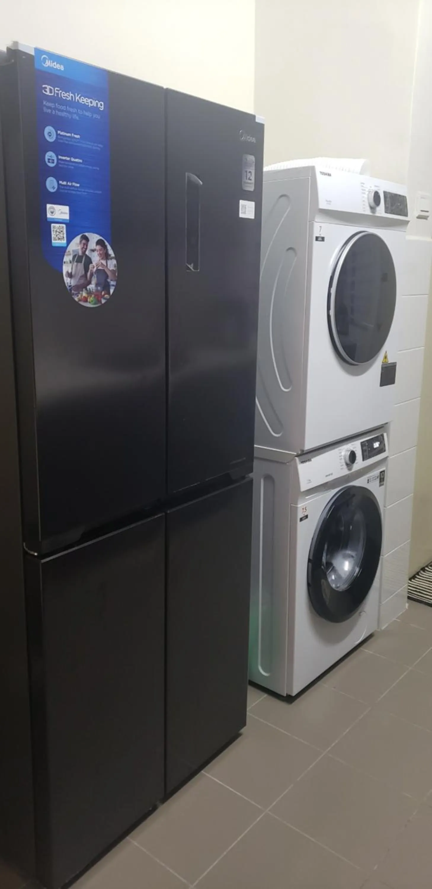 washing machine in Teratak Teratai Homestay- Corner