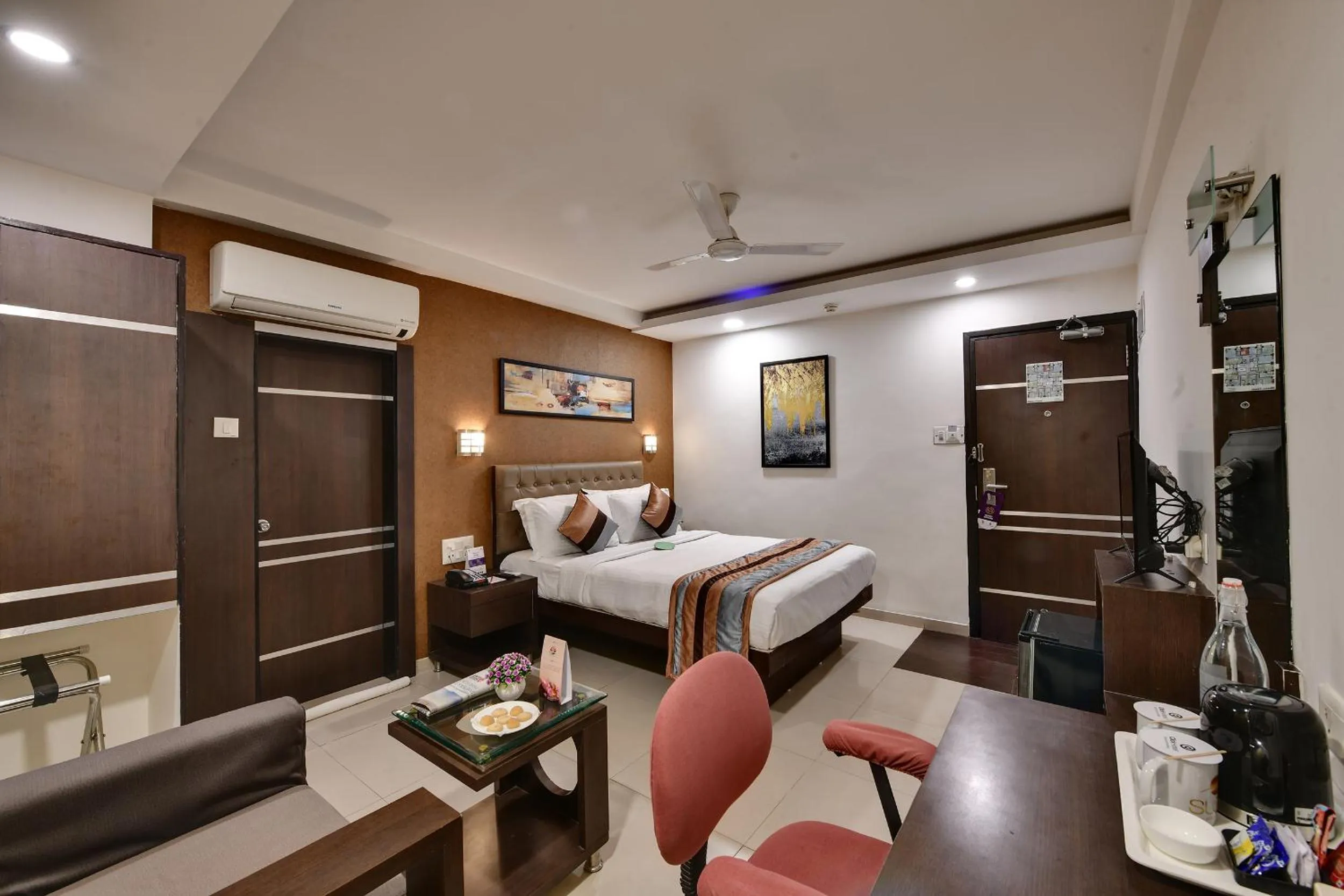 Bed in Click Hotel Yuvraj
