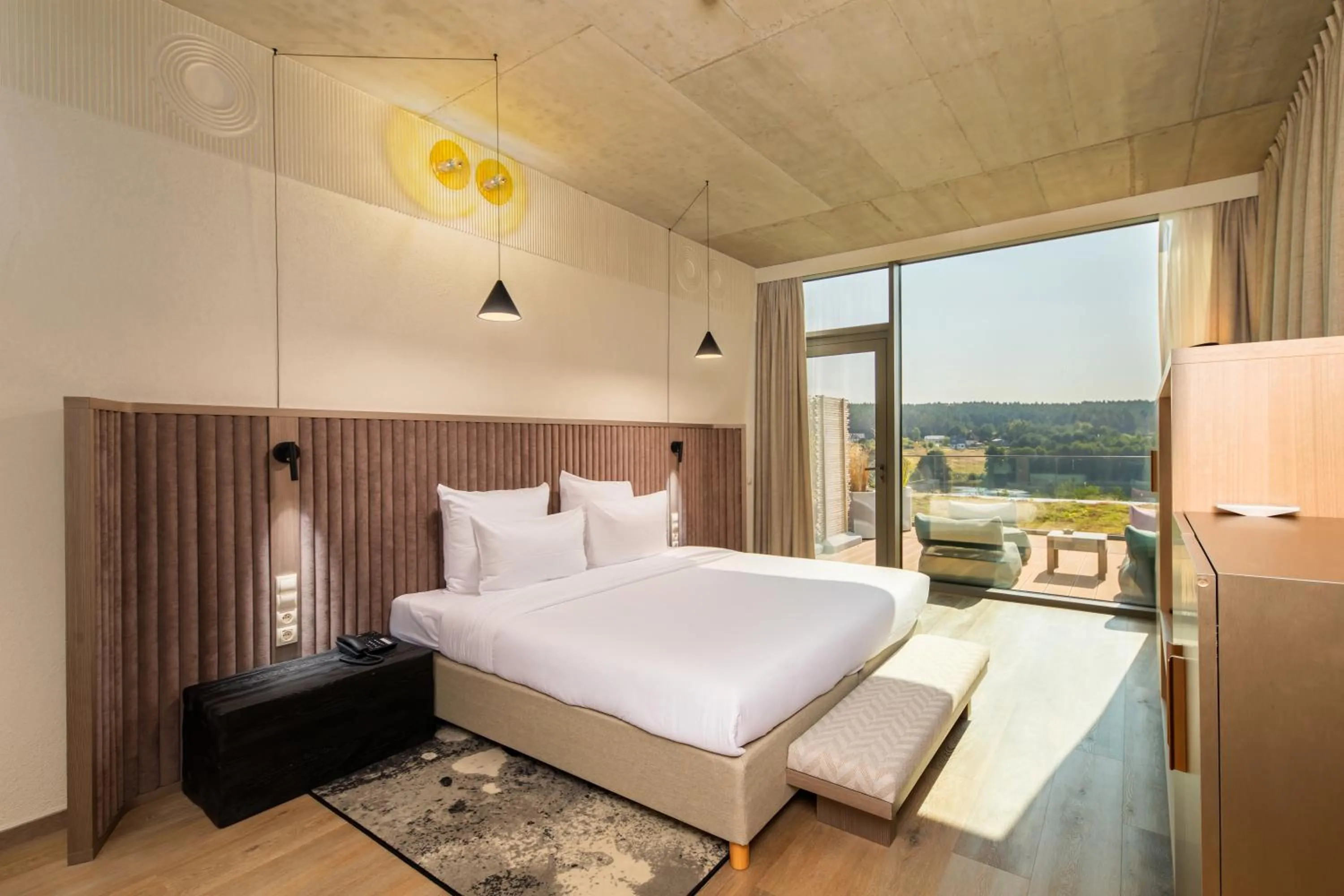 Bed in Hotel GLAR Conference & SPA