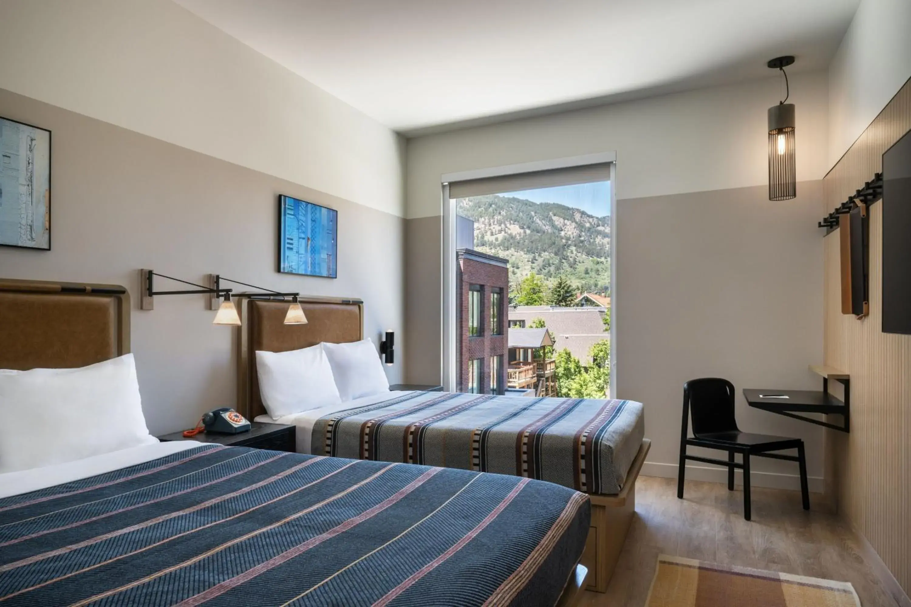 Moxy Queen Room with Two Queen Beds in Moxy Boulder University Moxy Queen Room with Two Queen Beds in Moxy Boulder University