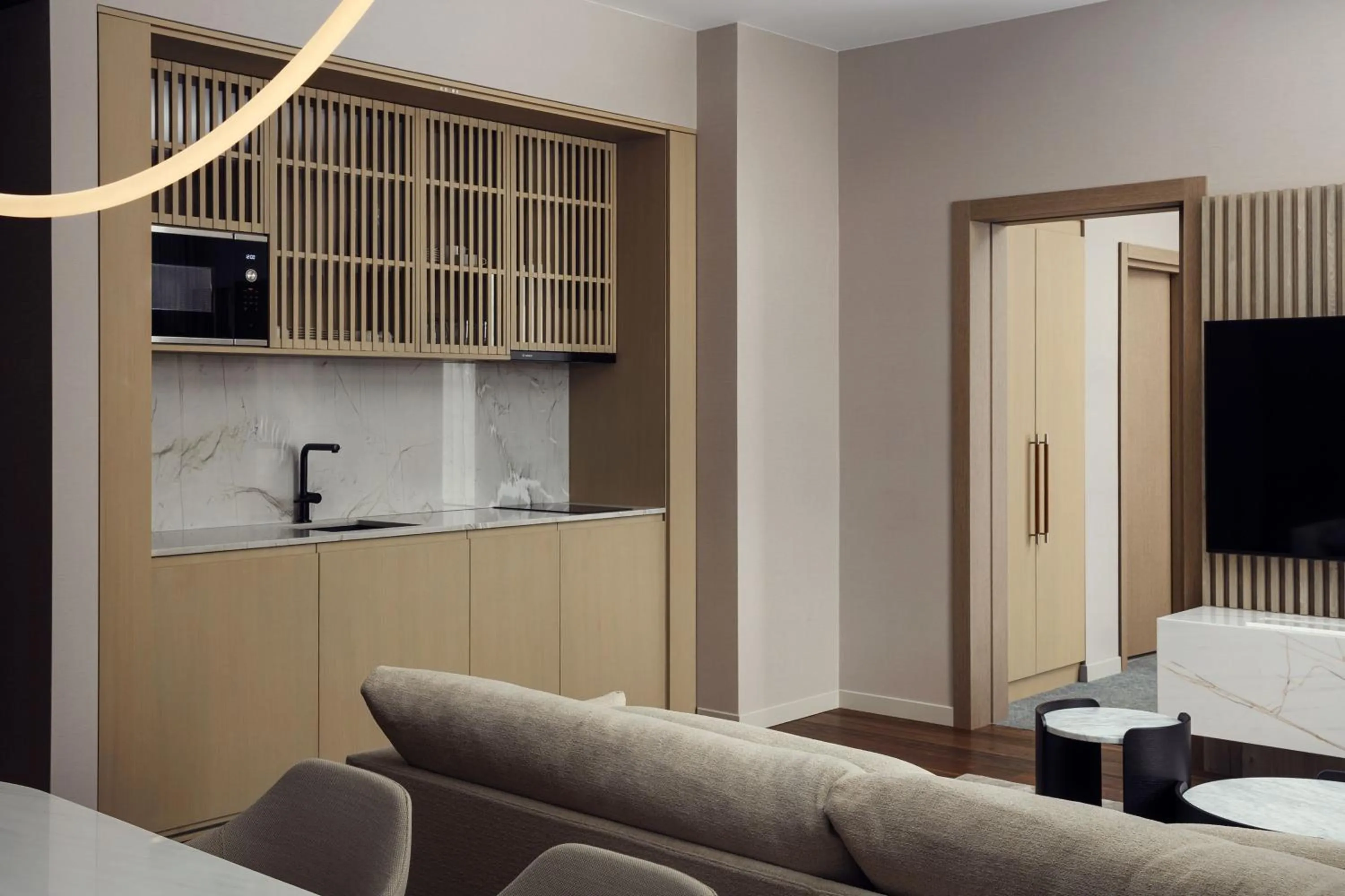 Kitchen or kitchenette in Courtyard by Marriott Yerevan