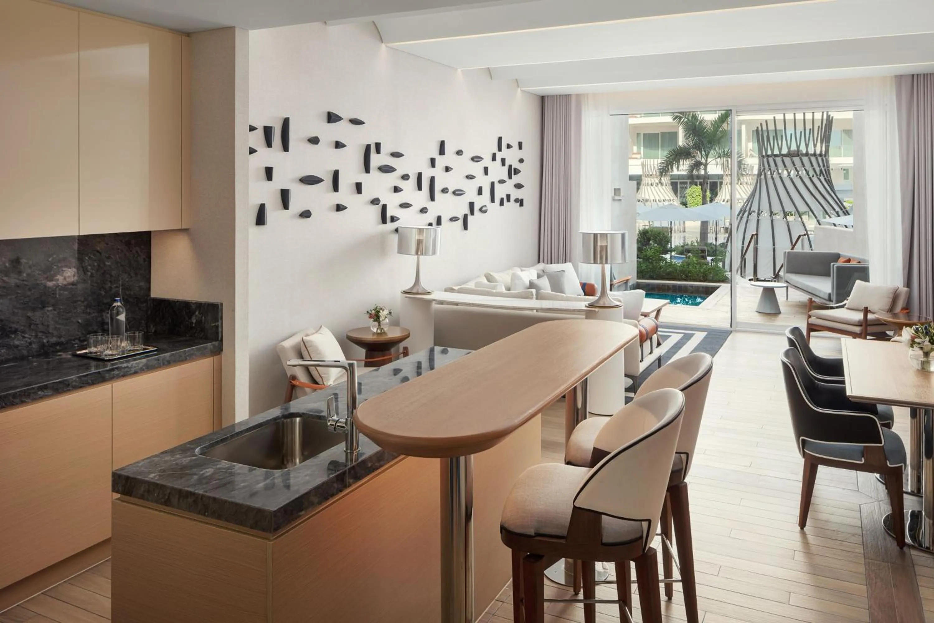 Living room in The St. Regis Al Mouj Muscat Resort