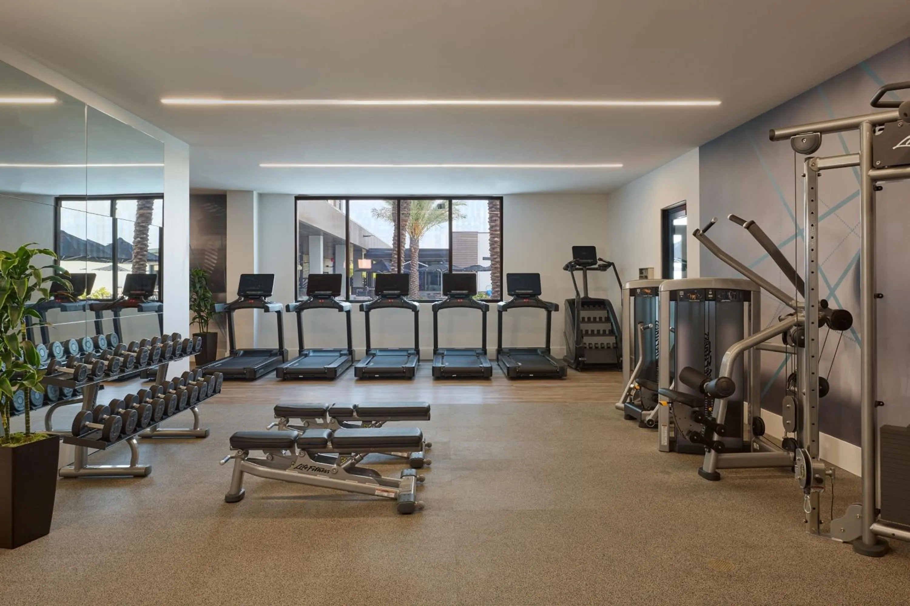 Fitness centre/facilities in Palmetto Marriott Resort & Spa